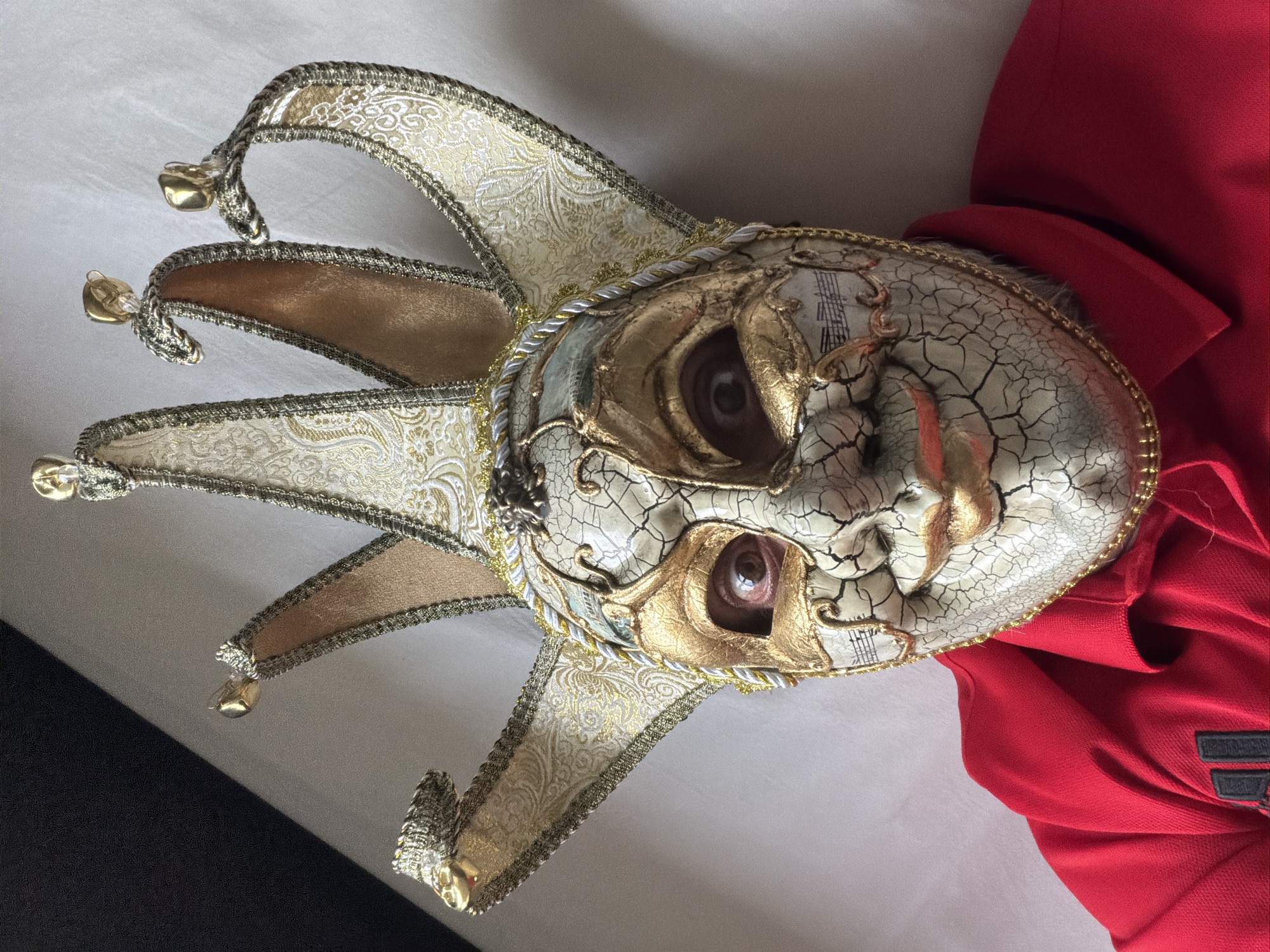 Venetian masks and golden hour skies over Esch-sur-Alzette