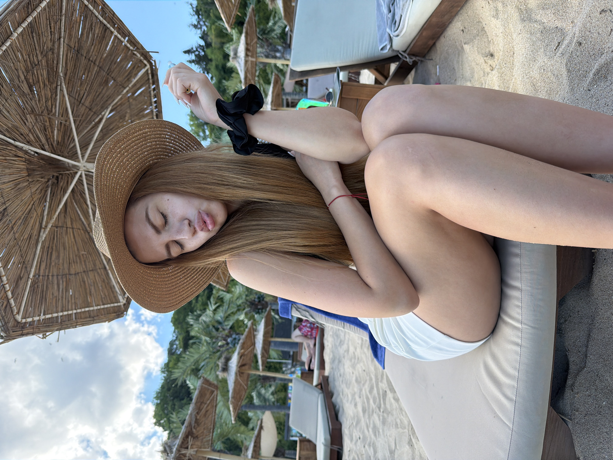 Beach lounging session in Varna, Bulgaria