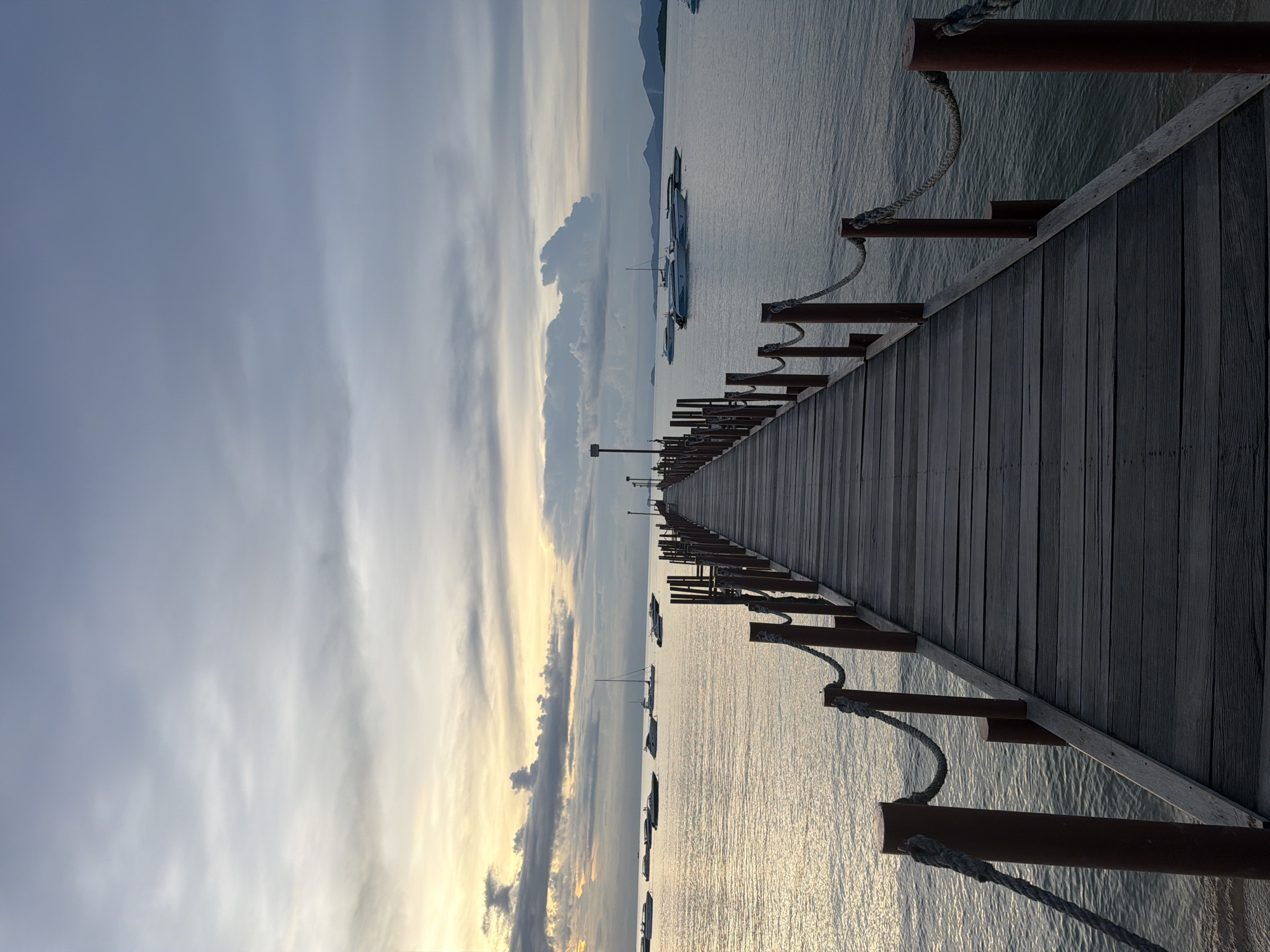Baan Bang Rak beach and pier, from midday to sunset