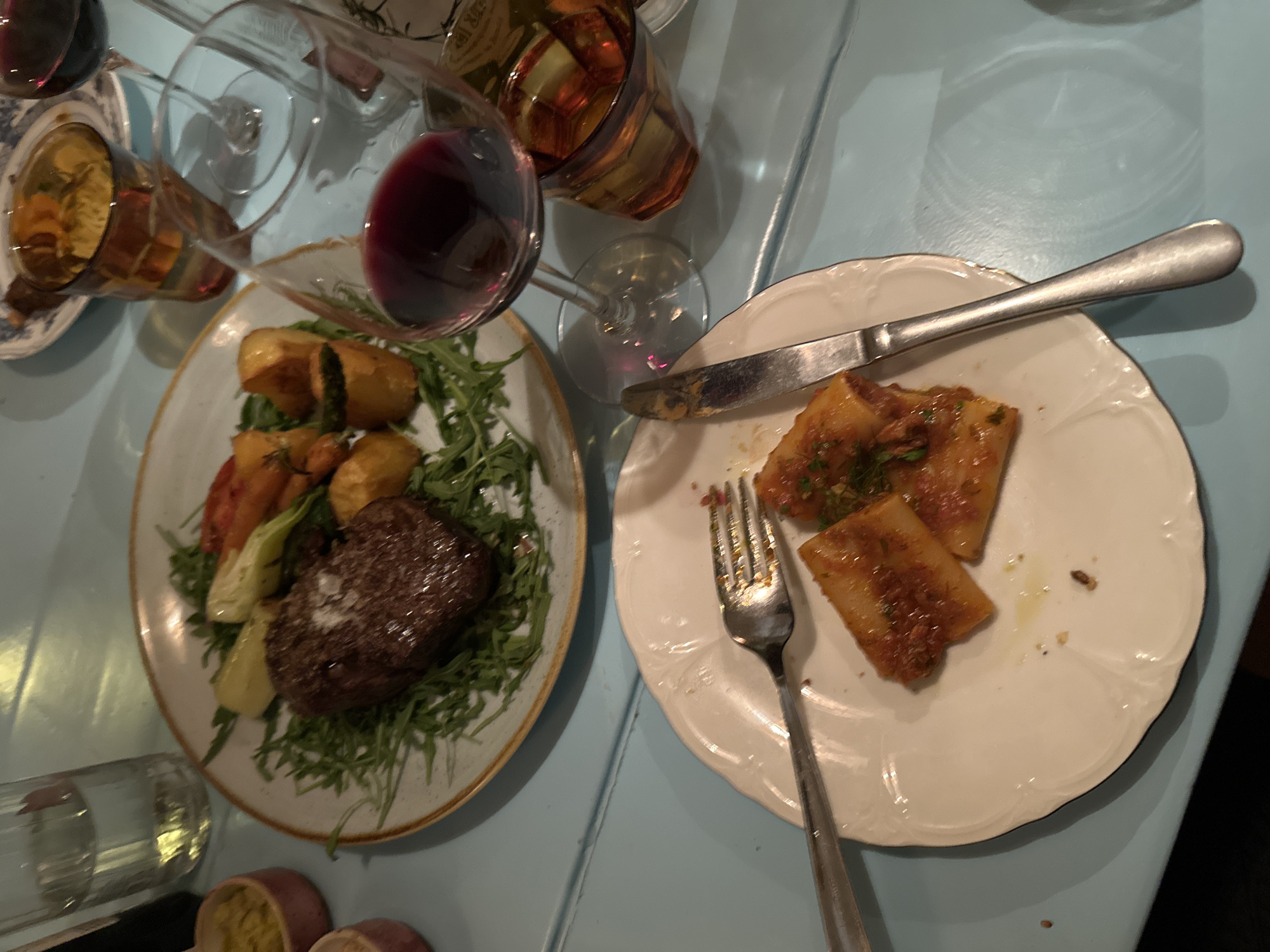 Dinner documented at restaurant in Sant Joan de Labritja