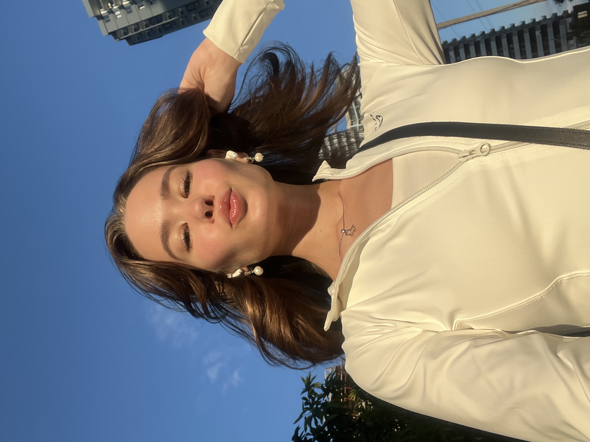 Waterfront photo session captures Batumi's urban canal and sunset promenade