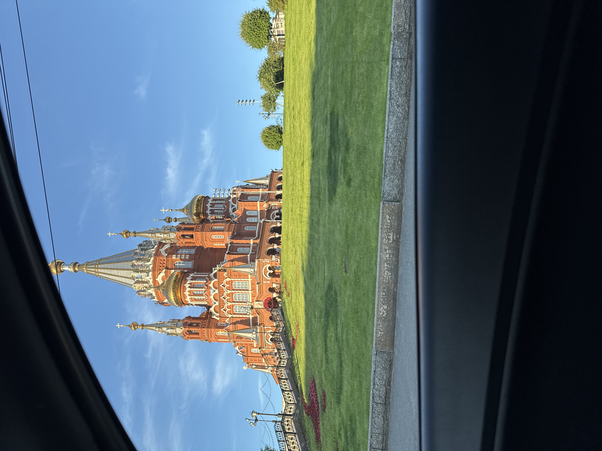 Alexander Nevsky Cathedral in Izhevsk on a sunny afternoon