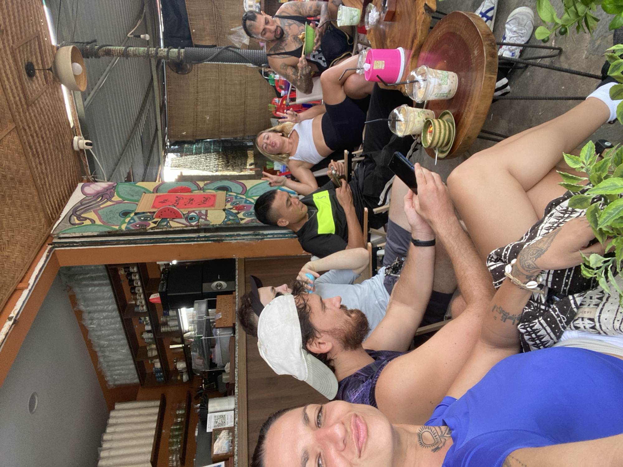 Casual coffee stop at a rustic outdoor café in Mũi Né