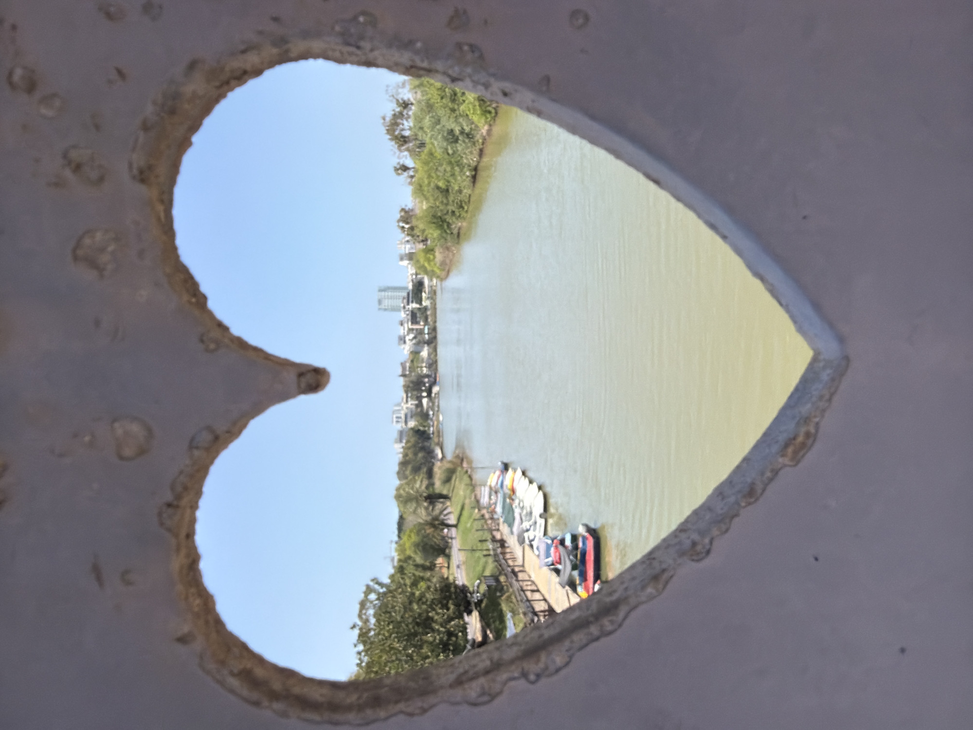 Heart-shaped view captured of Yarkon River in Tel Aviv