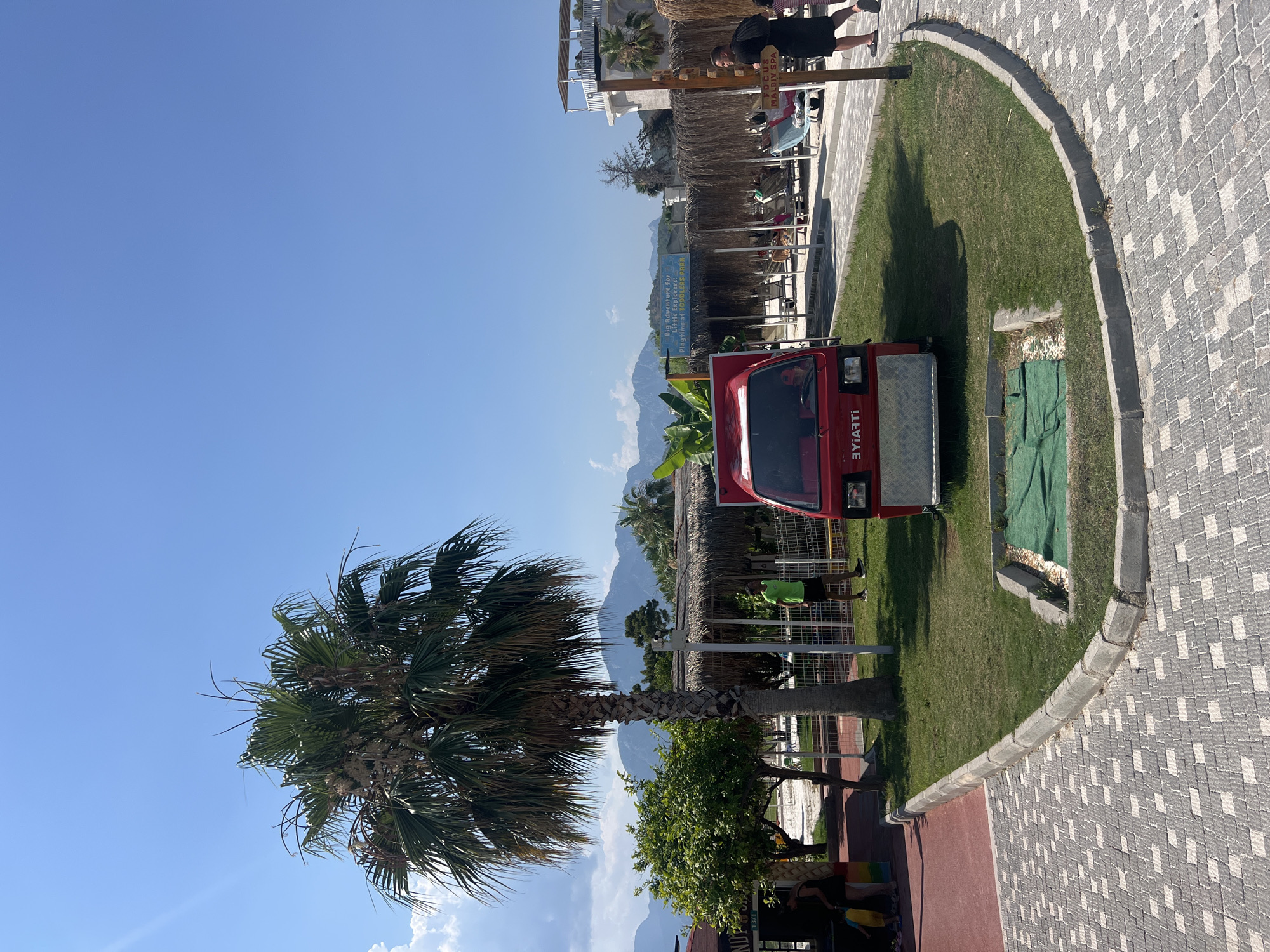 Lazy beach resort afternoon in Kemer, Turkey