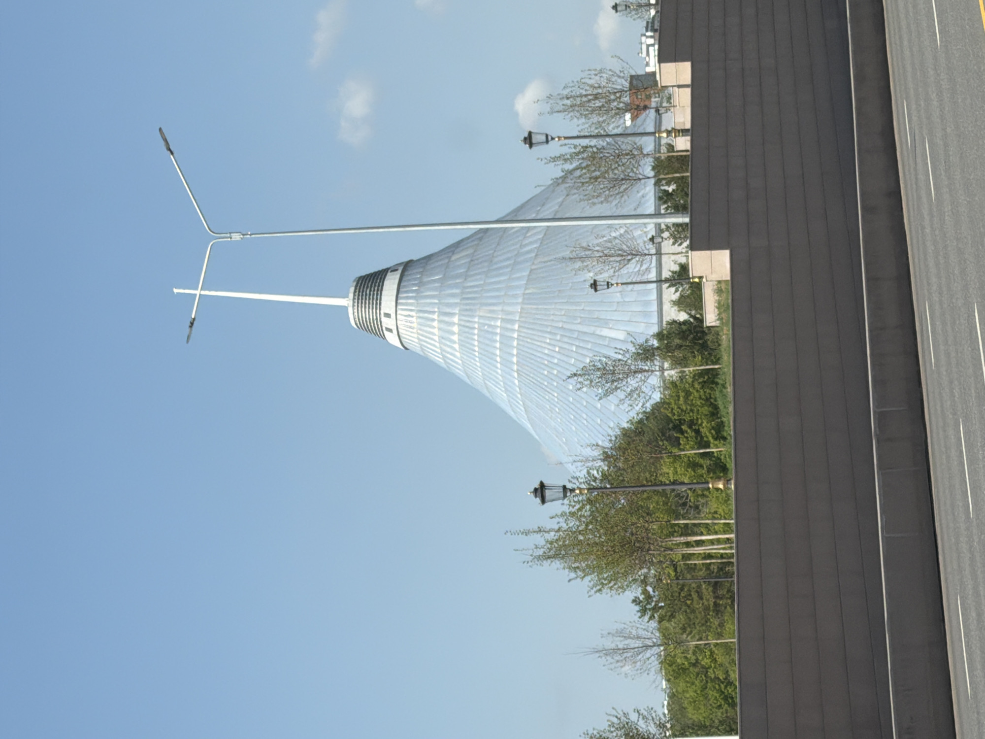 Khan Shatyr's iconic glass cone stands out in Astana