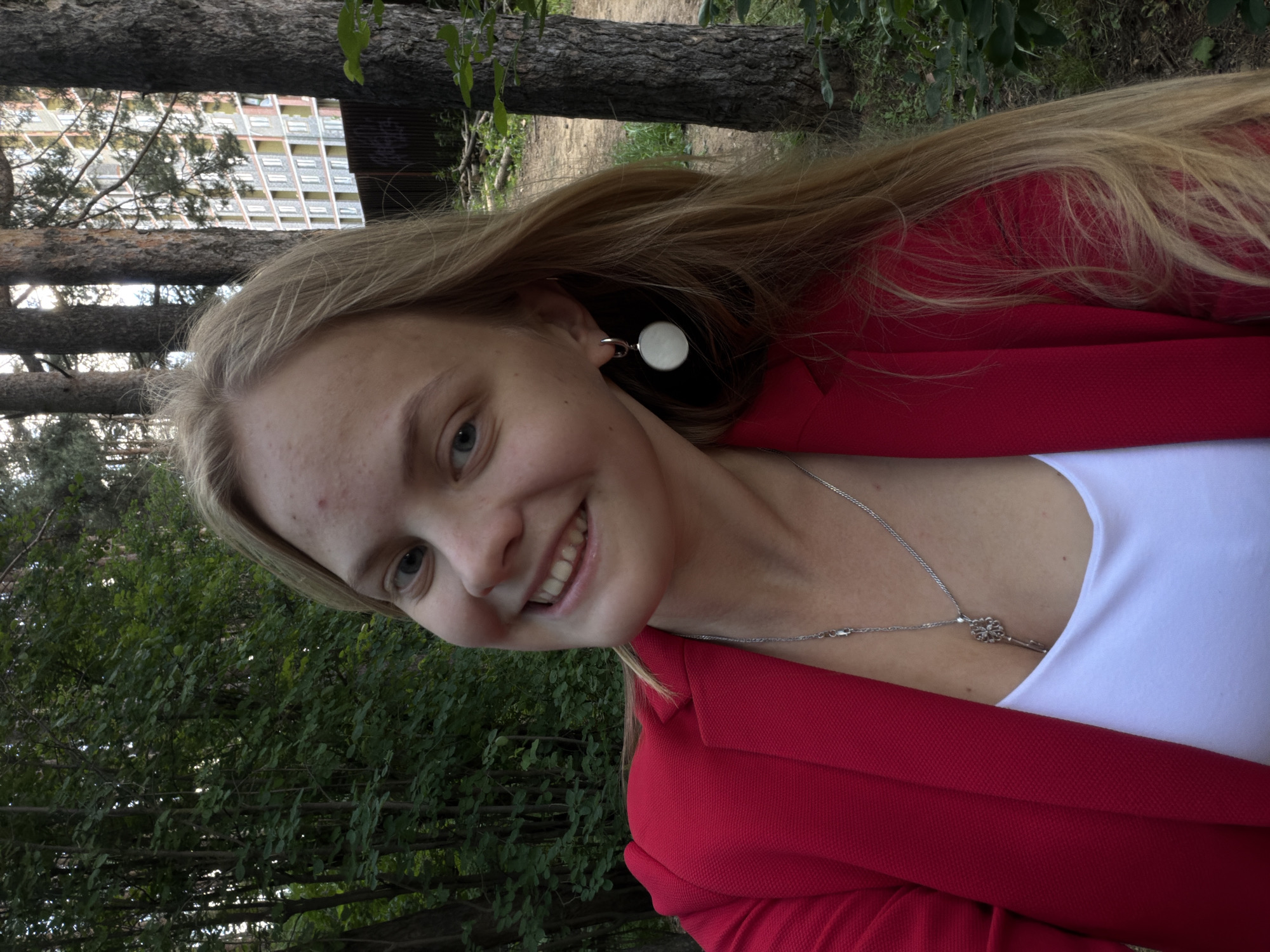 Two women photographed in Izhevsk during morning hours