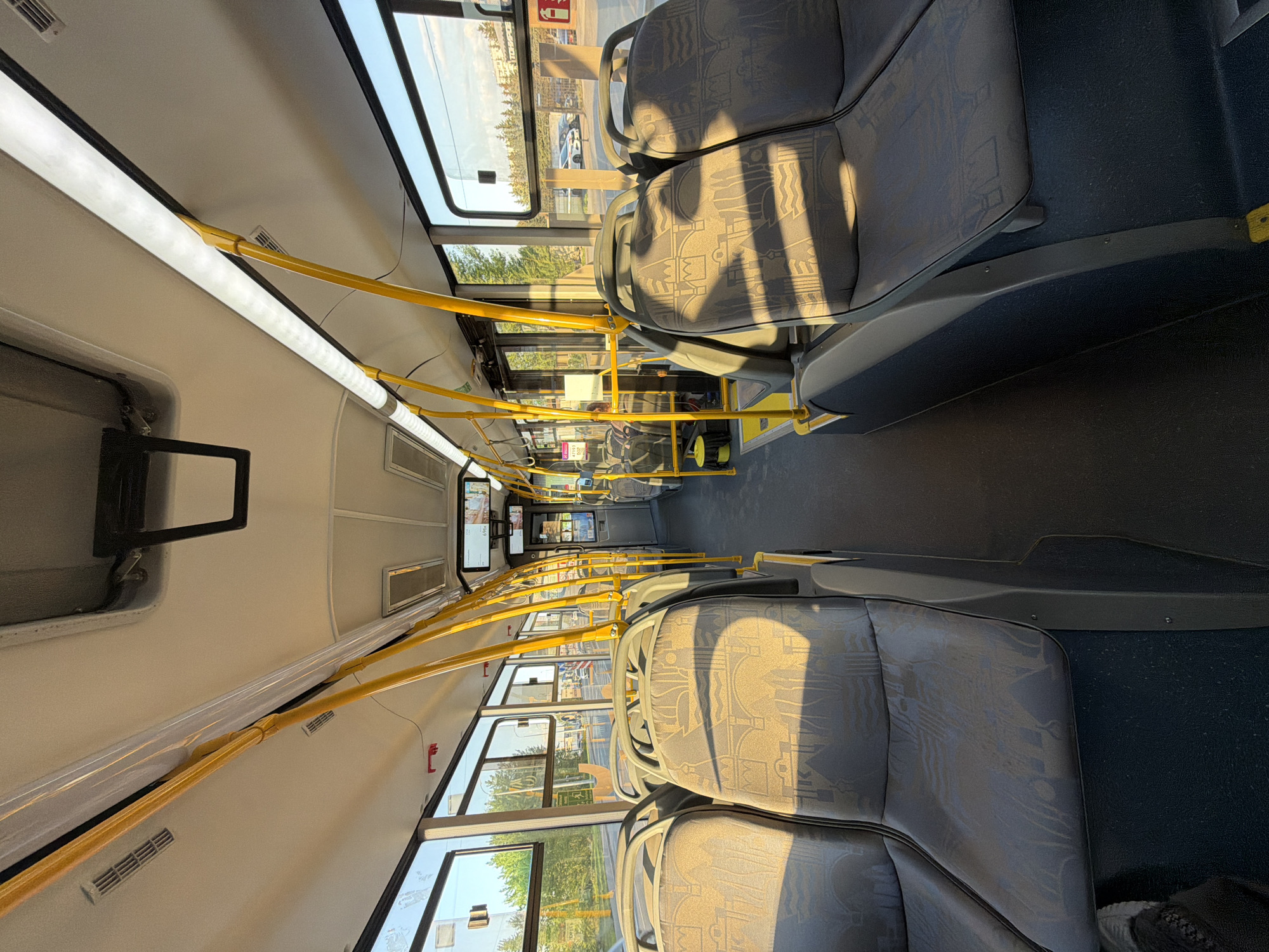 Bus interior documented in Krasnoyarsk, Russia