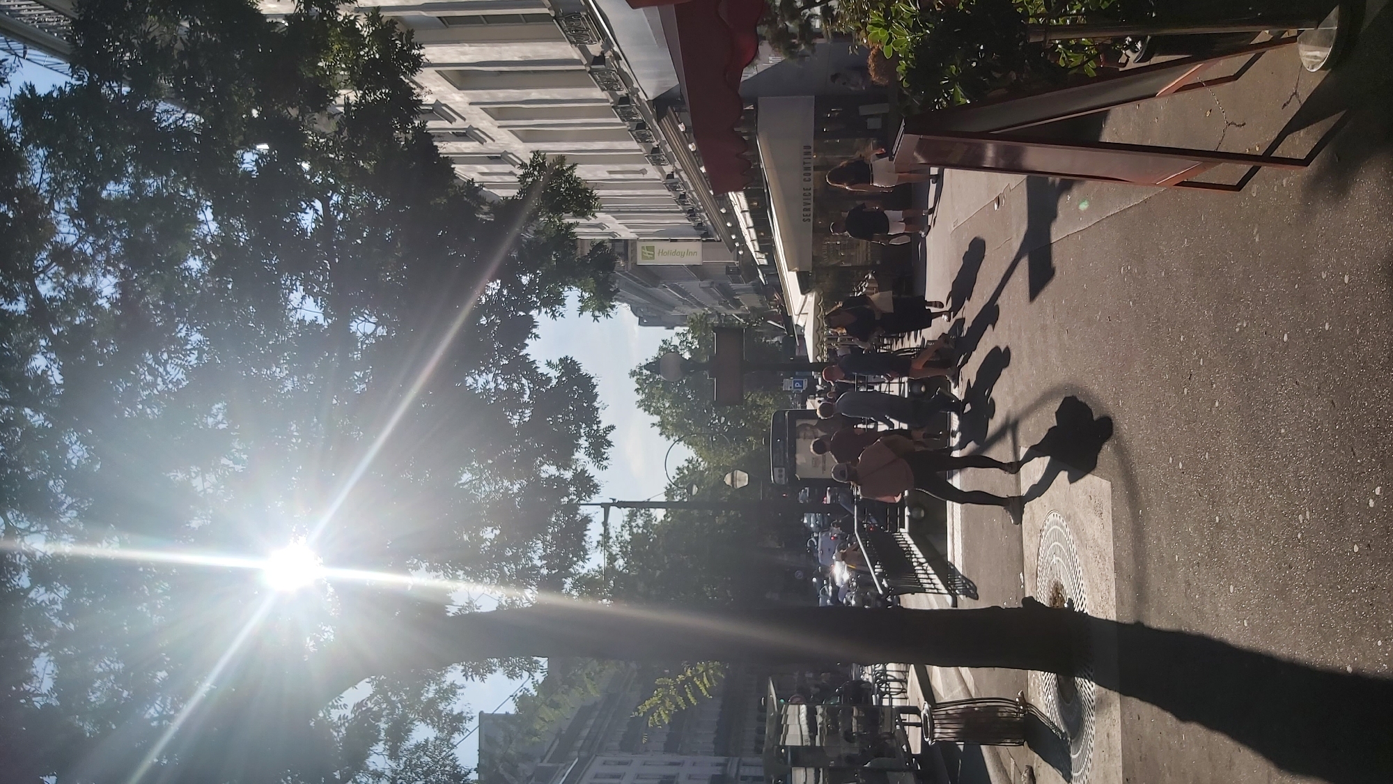 Sunny afternoon along the Grands Boulevards, Paris