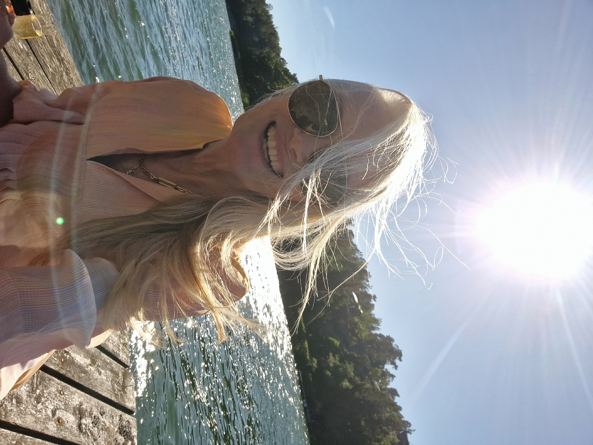 Sunny summer afternoon at a cabin by the water in Nynäshamn