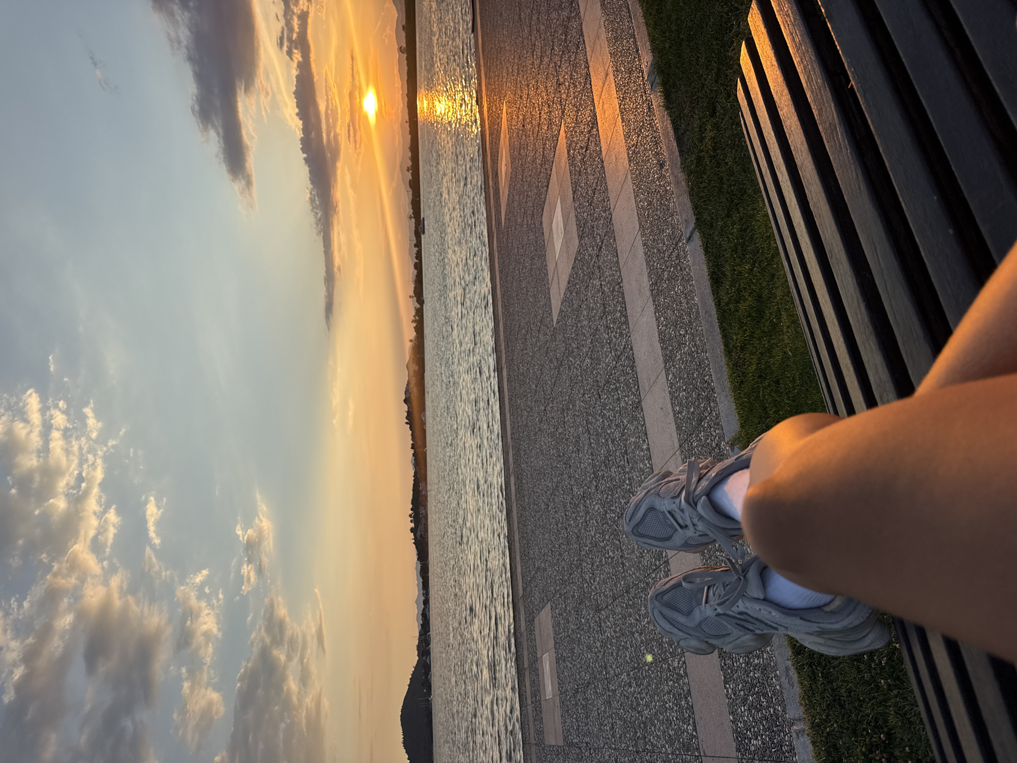 Golden hour at Fethiye's waterfront promenade