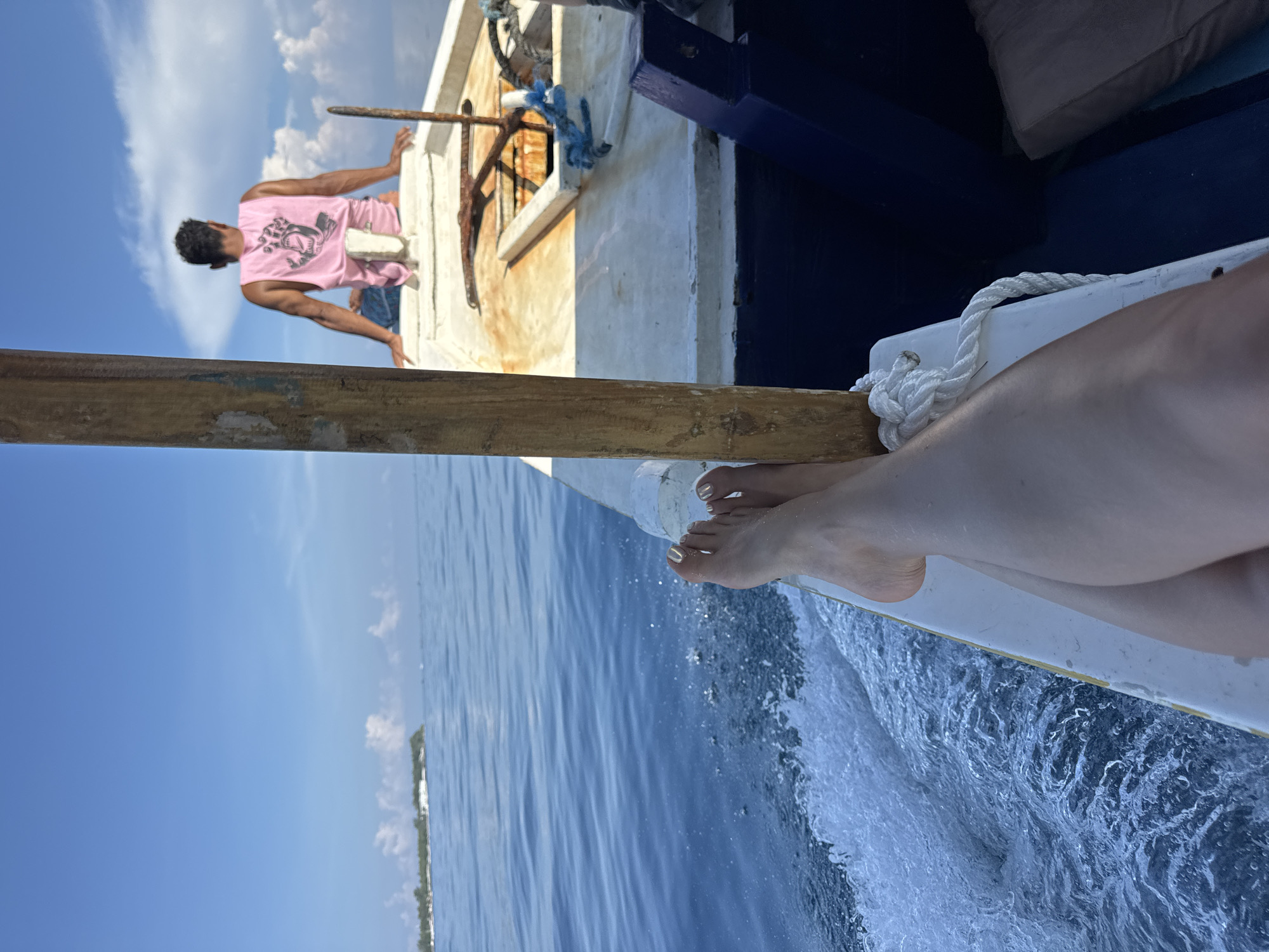 Leisure boat moment captured in Indonesian waters