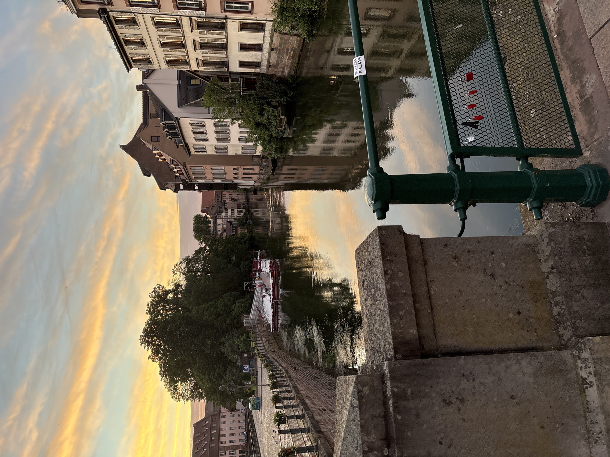 Golden hour captured across Strasbourg's historic Petite France district