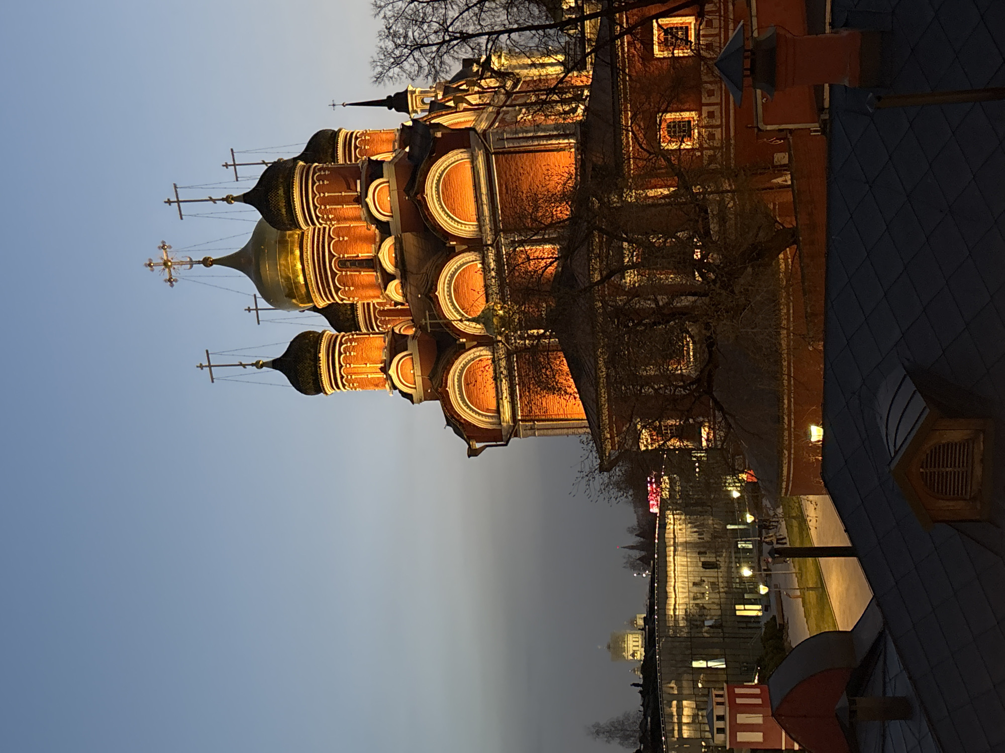 Russian Orthodox Church Documented During Twilight Hours