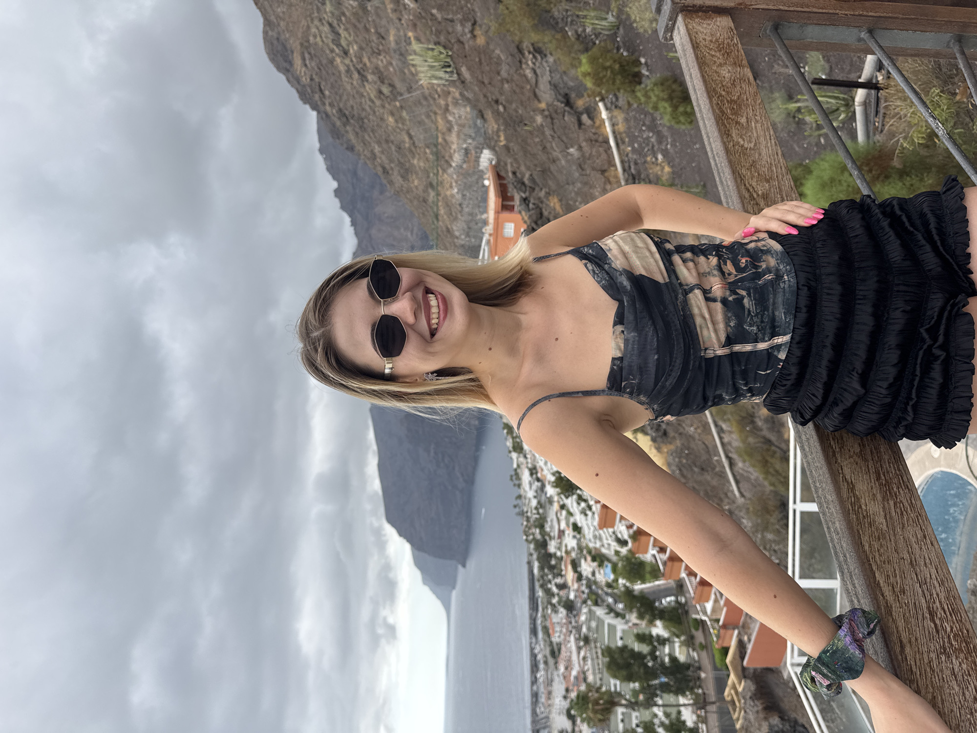 Exploring the Los Gigantes cliffs on a cloudy Tenerife afternoon