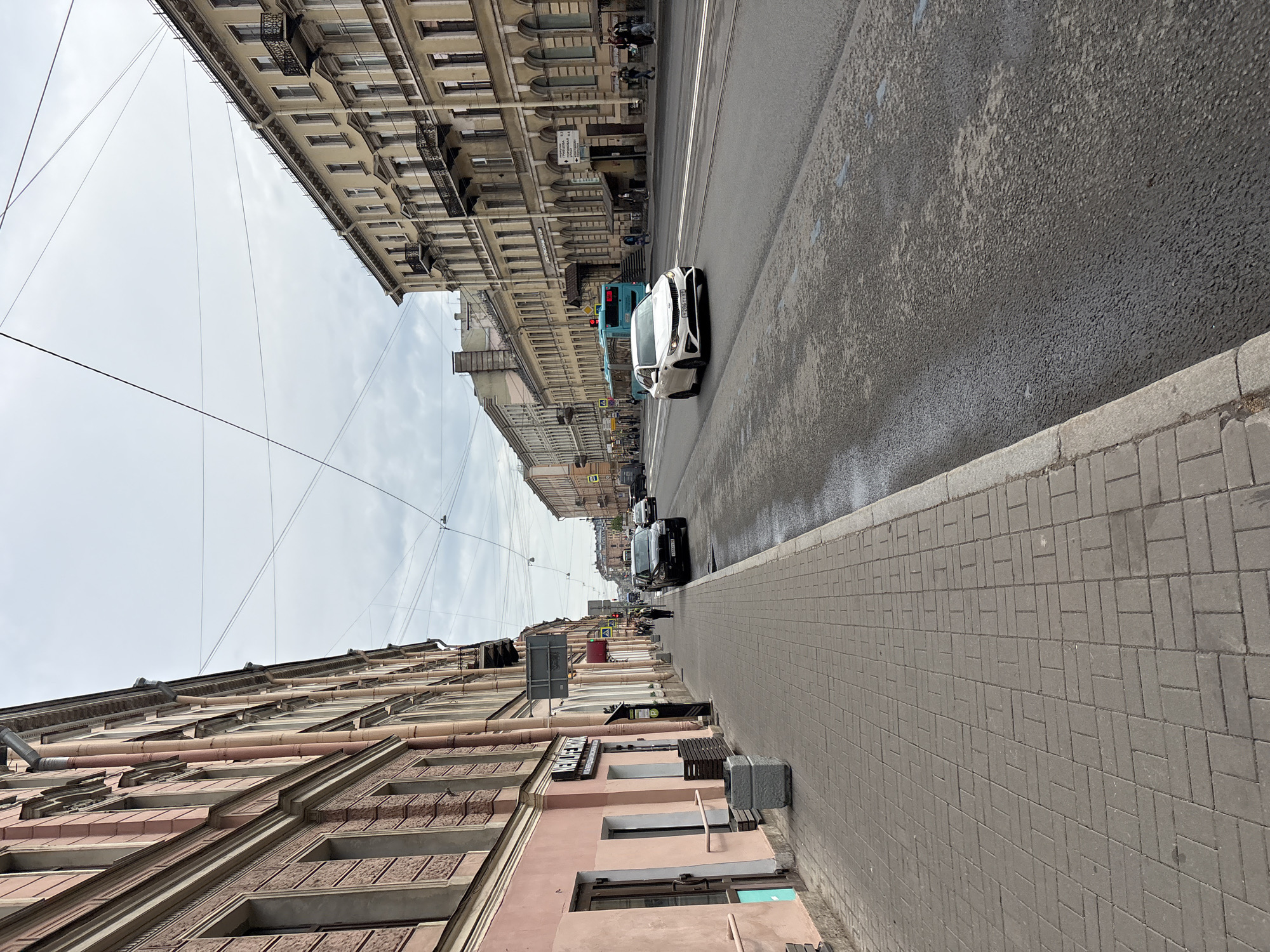 Morning street scenes documented across Saint Petersburg neighborhoods