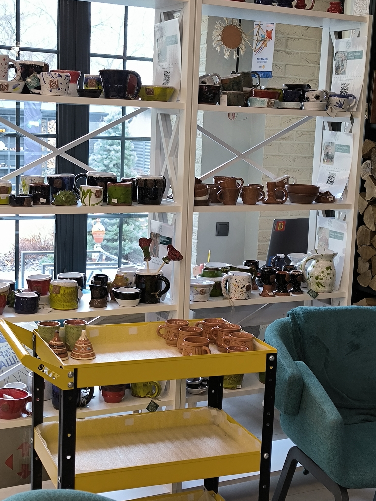 Pottery studio activity captured in Vinnytsia, Ukraine