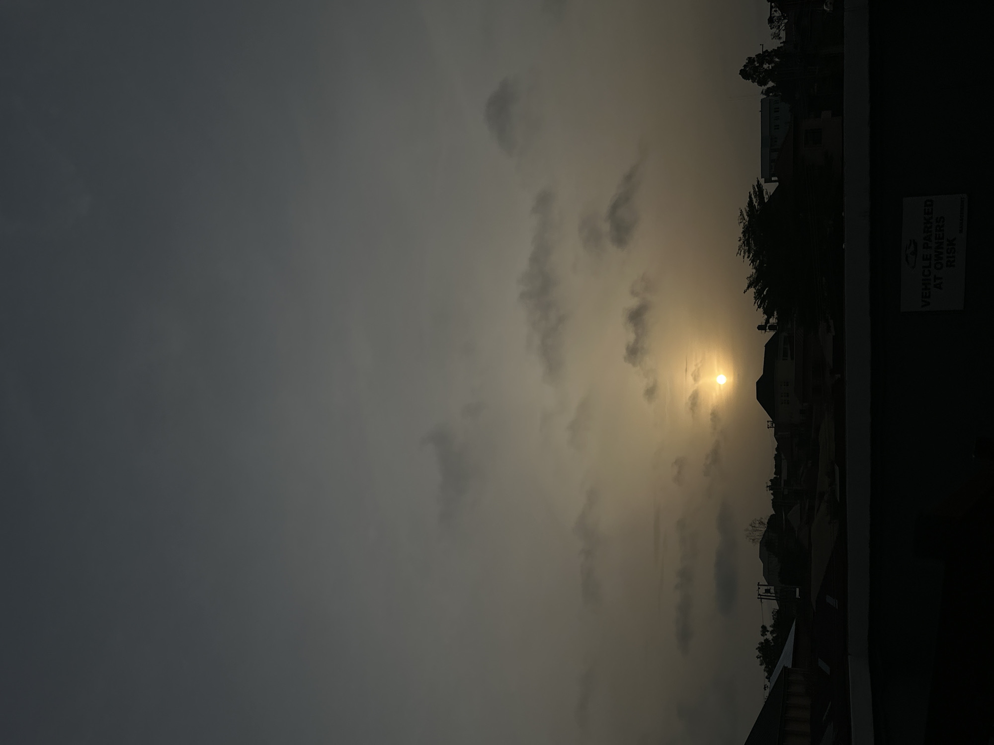 Heavy clouds documented over Jos Nigeria during morning hours