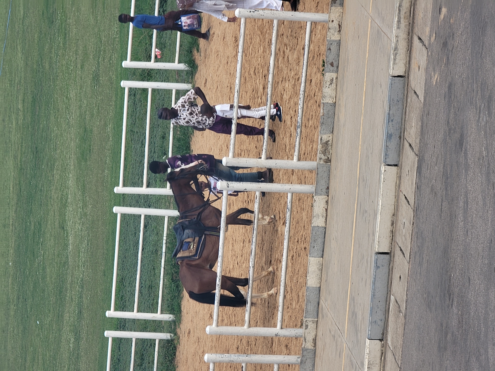 Community Recreation Day Features Horseback Riding and Soccer in Nigeria