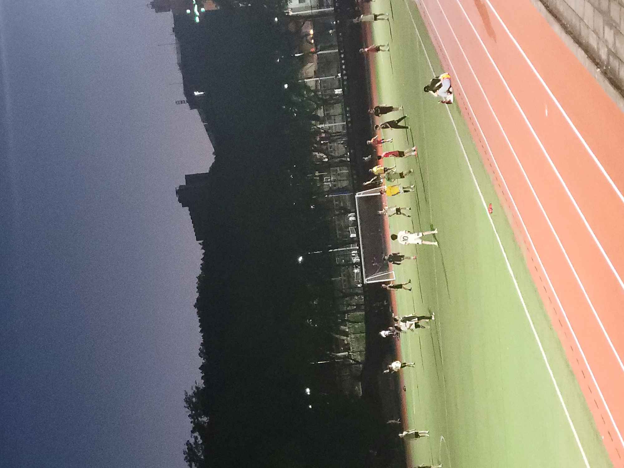 Evening sports activities at Shapingba District athletic complex