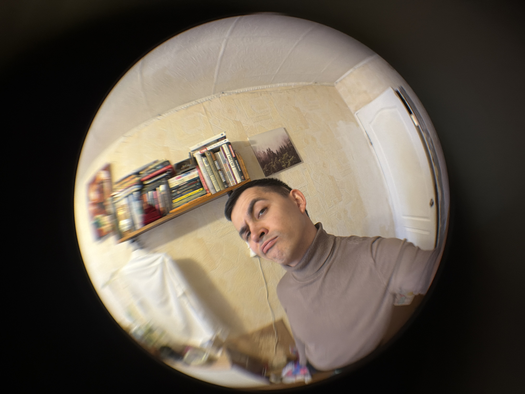 Man documents quiet morning moments with selfies in Izhevsk