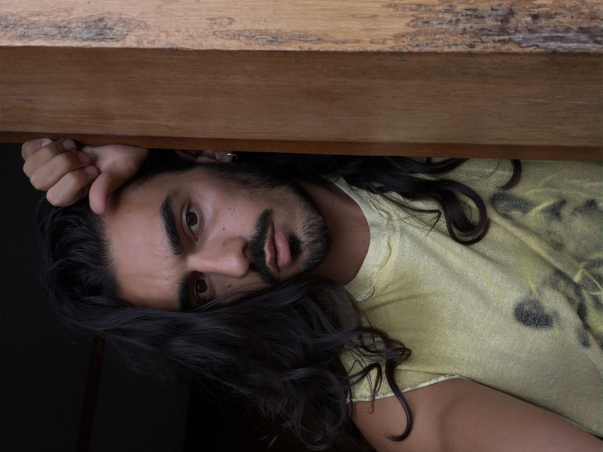 Long-haired man documented in morning North Kuta scenes
