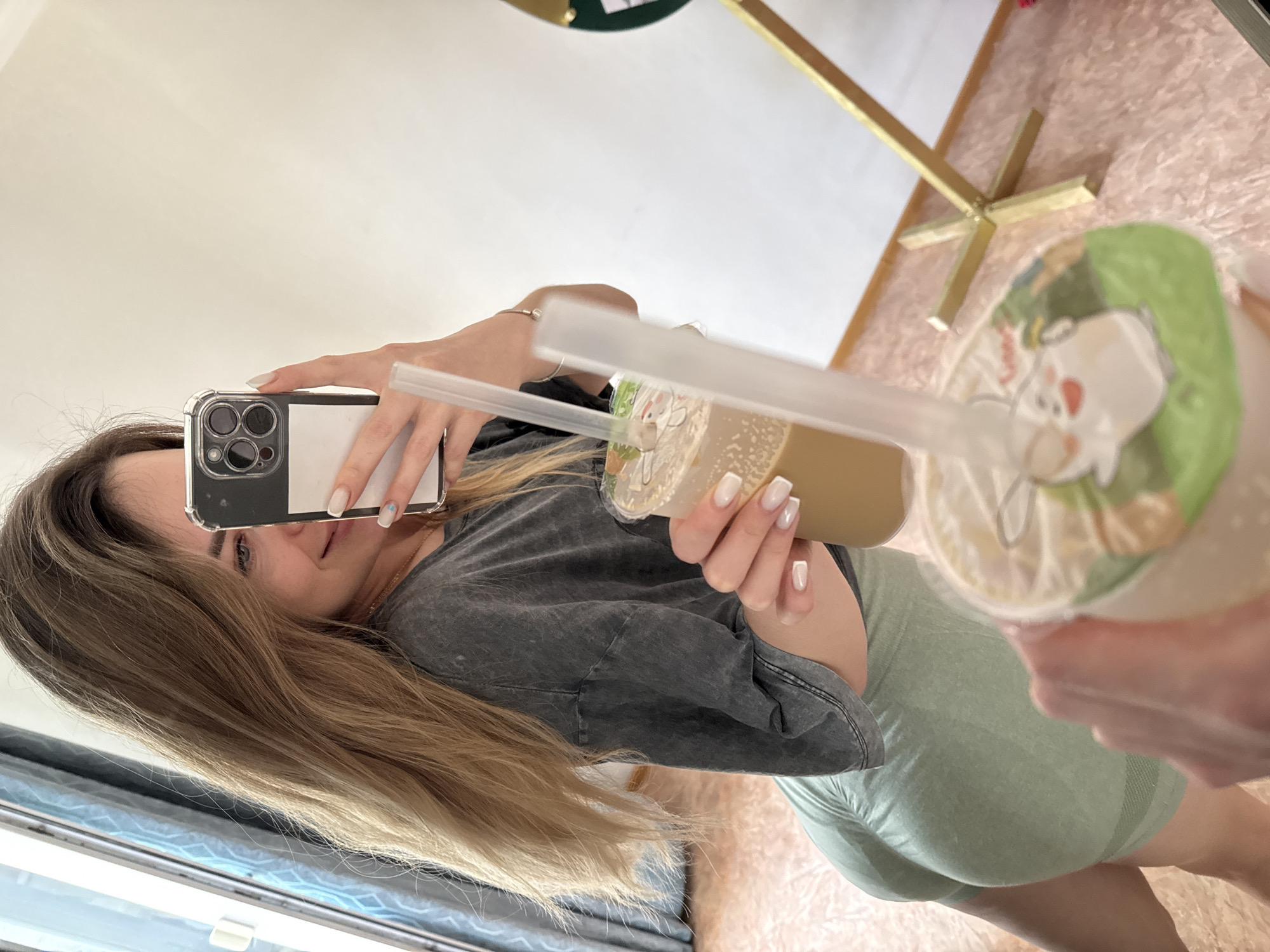 Woman takes selfies, cat naps during quiet morning moments