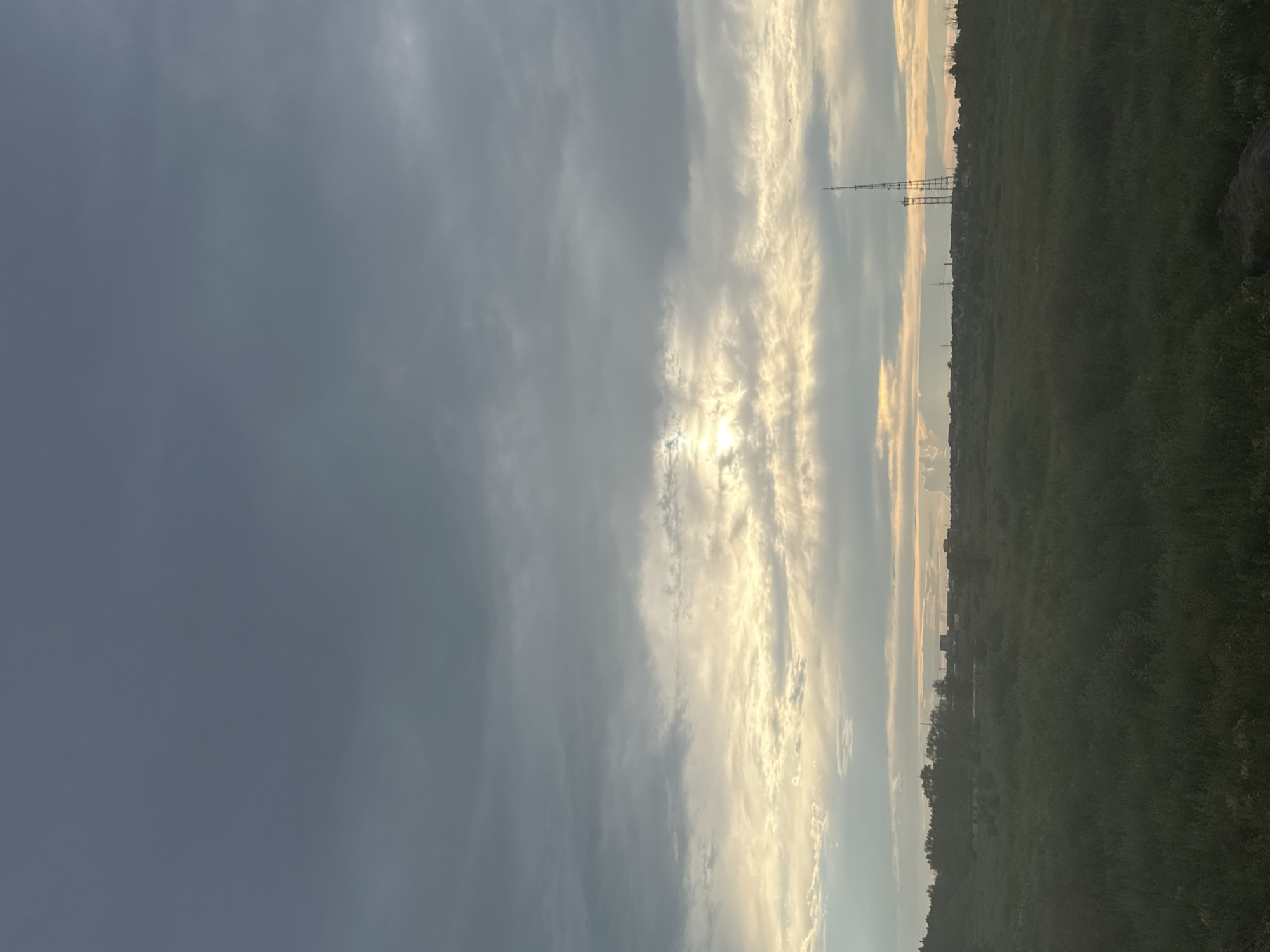 Stormy skies and open steppe near Tobyl, Kazakhstan