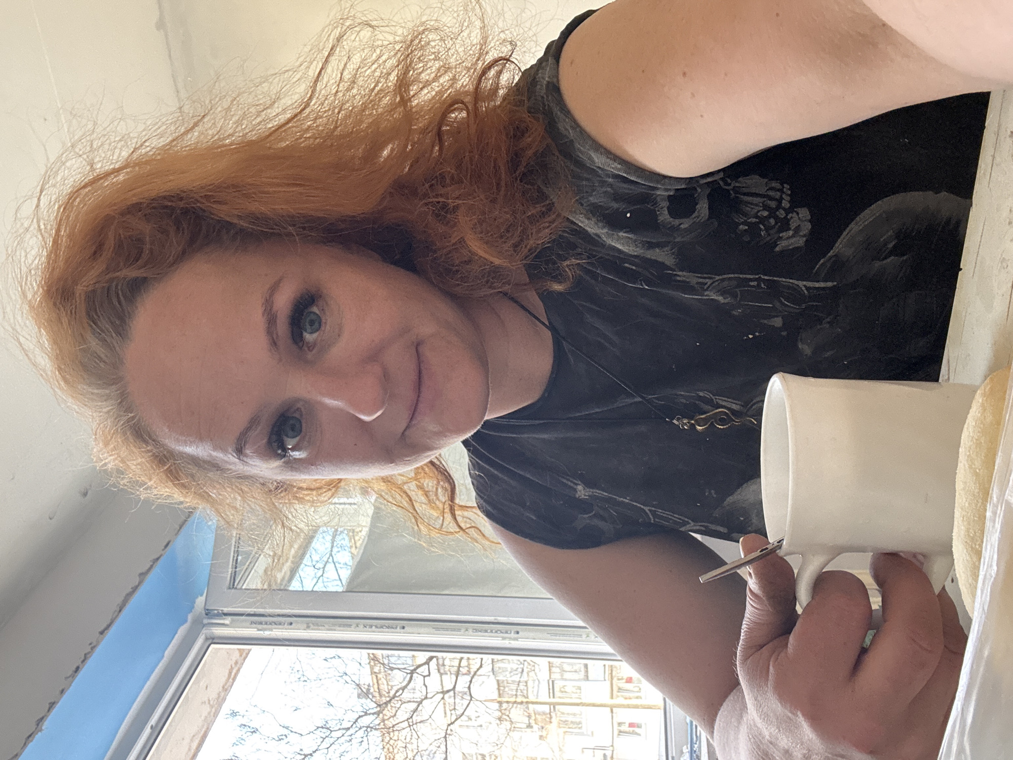 Woman's morning documented across beauty salon visit in Chaikovsky