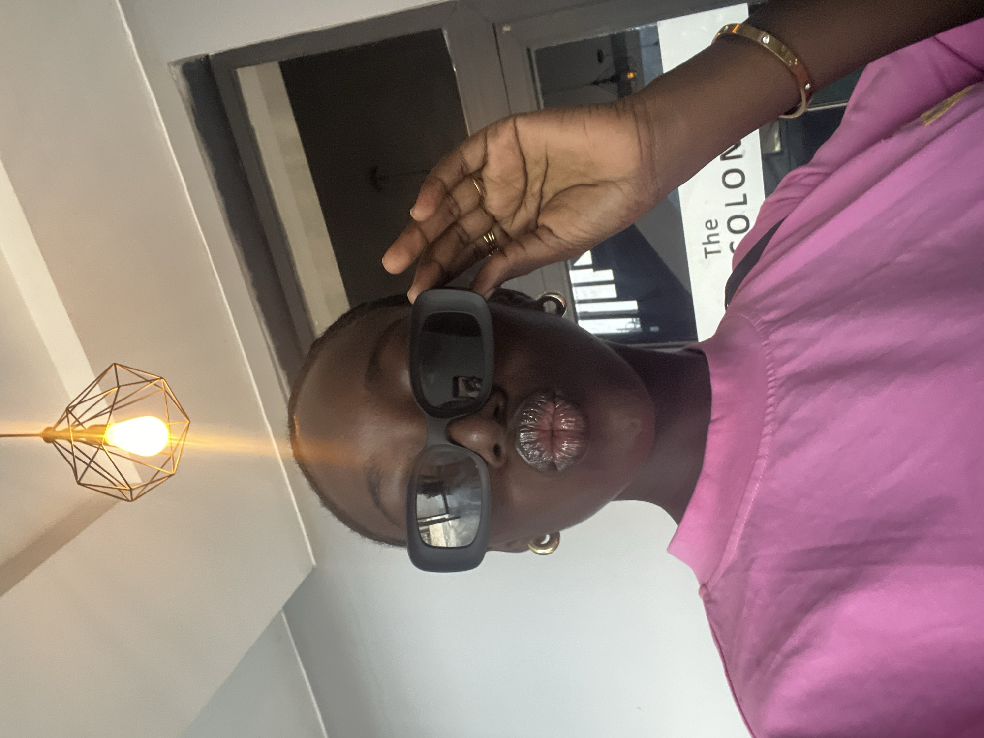Quick selfie session near a window in Karum, Nigeria