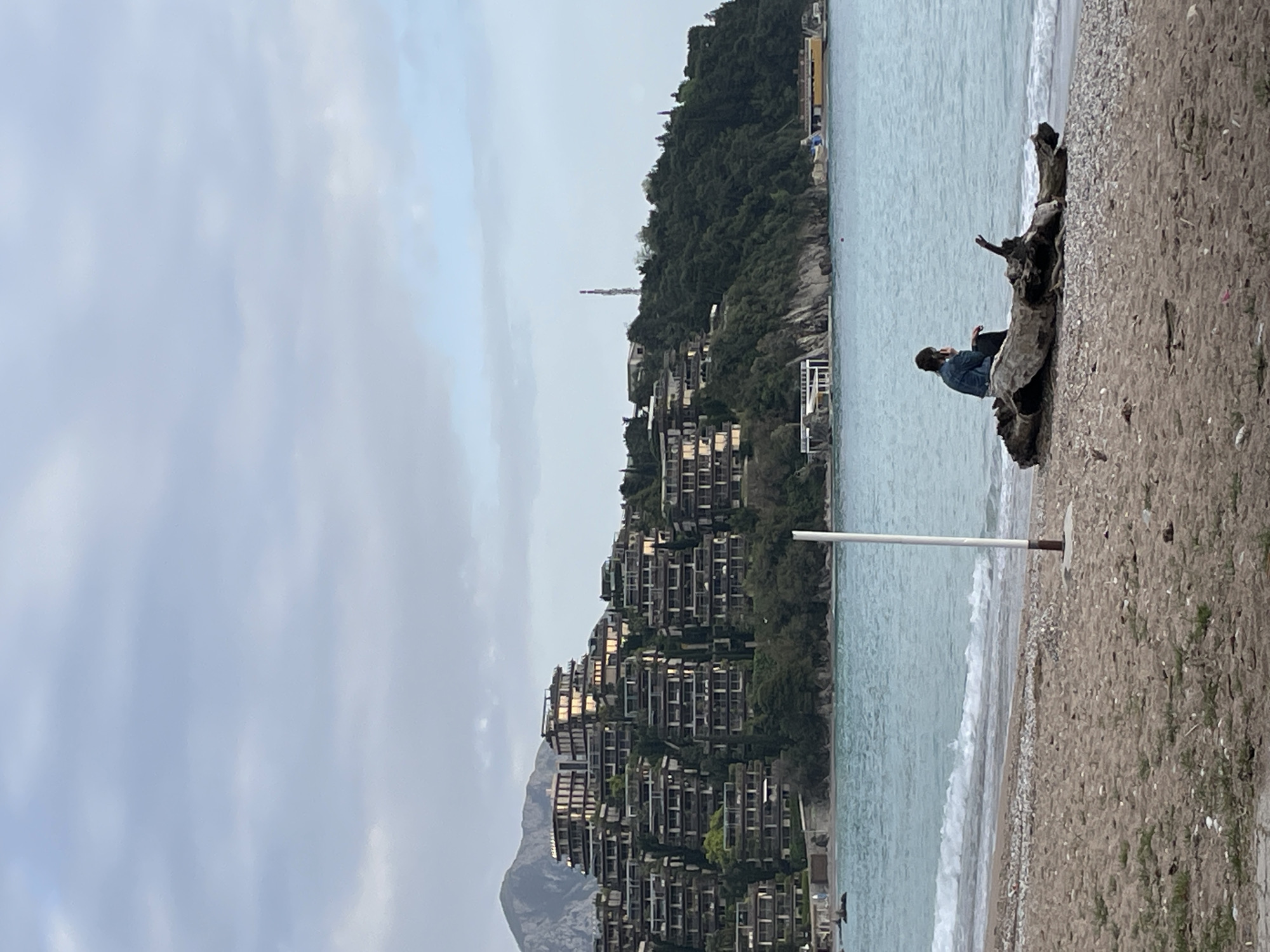 Casual beach moments captured along Budva waterfront Tuesday afternoon