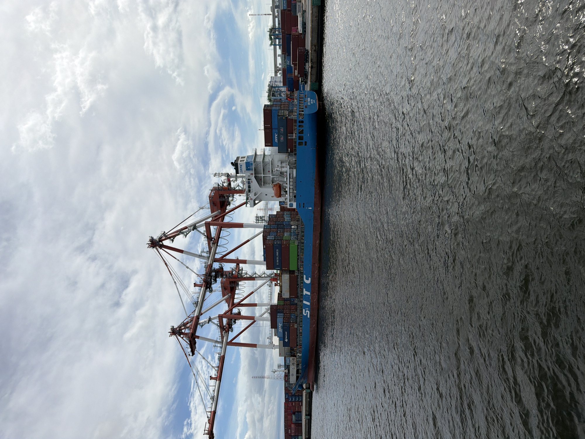 SITC container ship docks at Osaka port