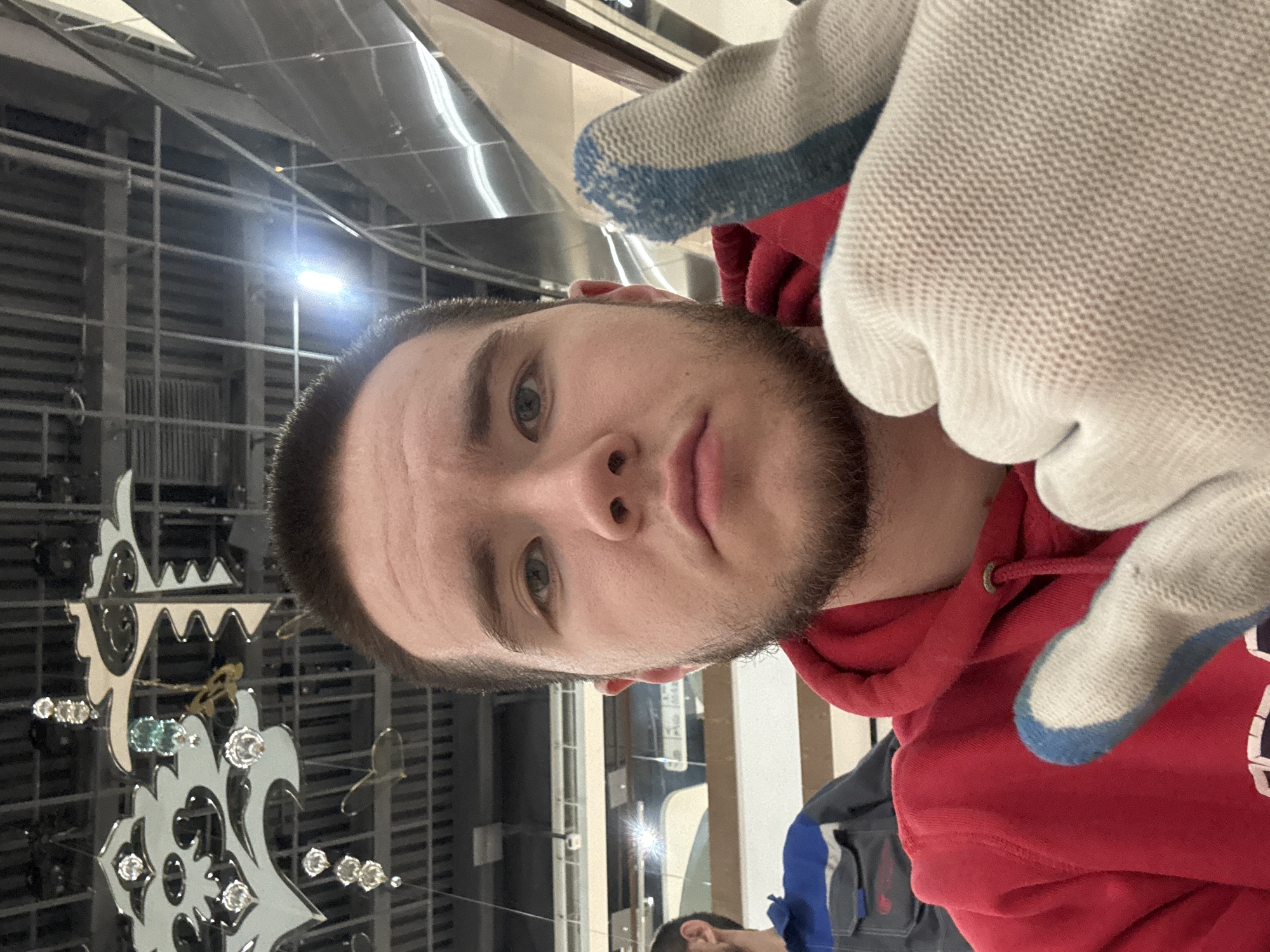 Young man documents shopping mall visit in Kazan