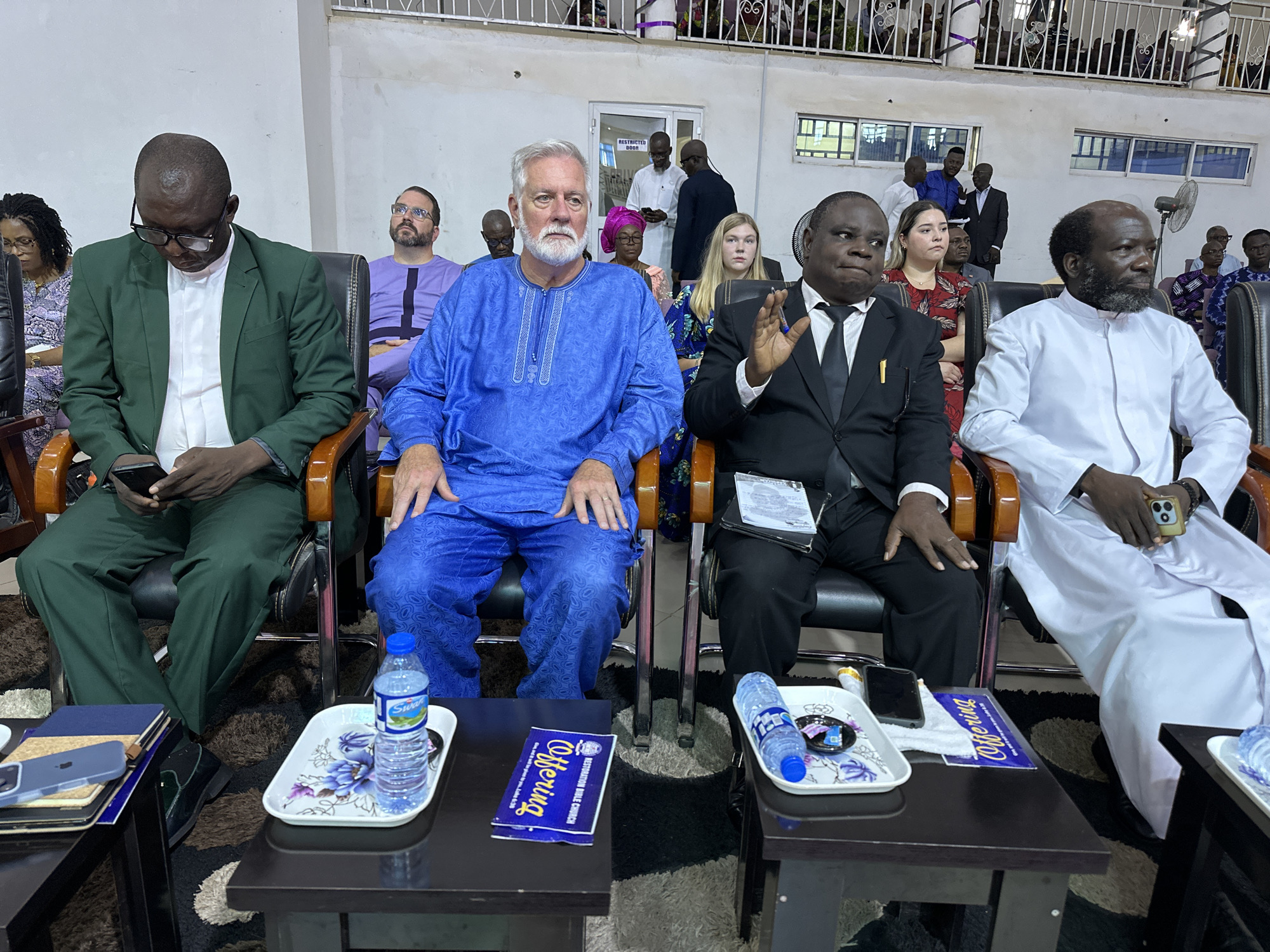 Religious gathering draws a crowd in Television, Nigeria