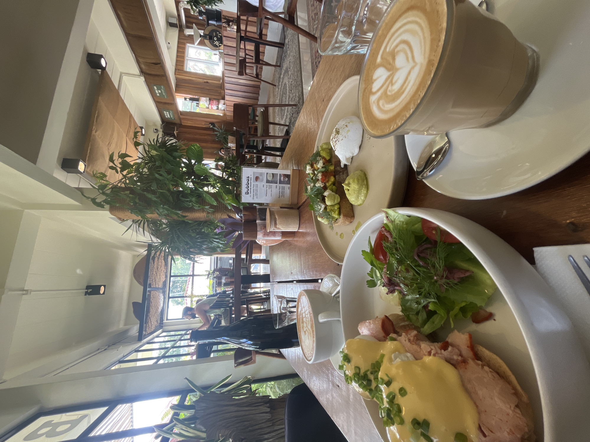 Early morning cafe visit documented at Bubba's Coffee, Koh Phangan