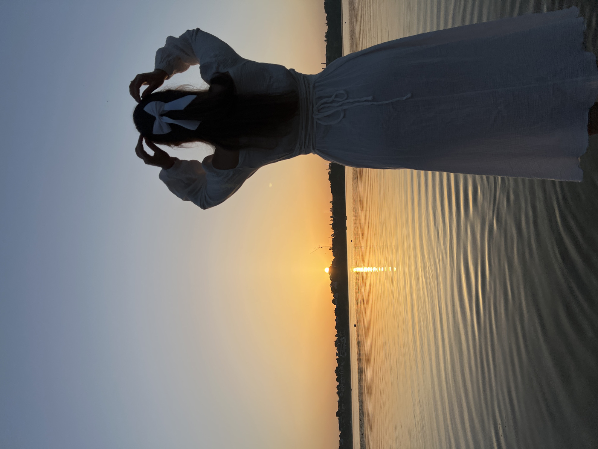 Golden hour at Ternopil Lake, Ukraine