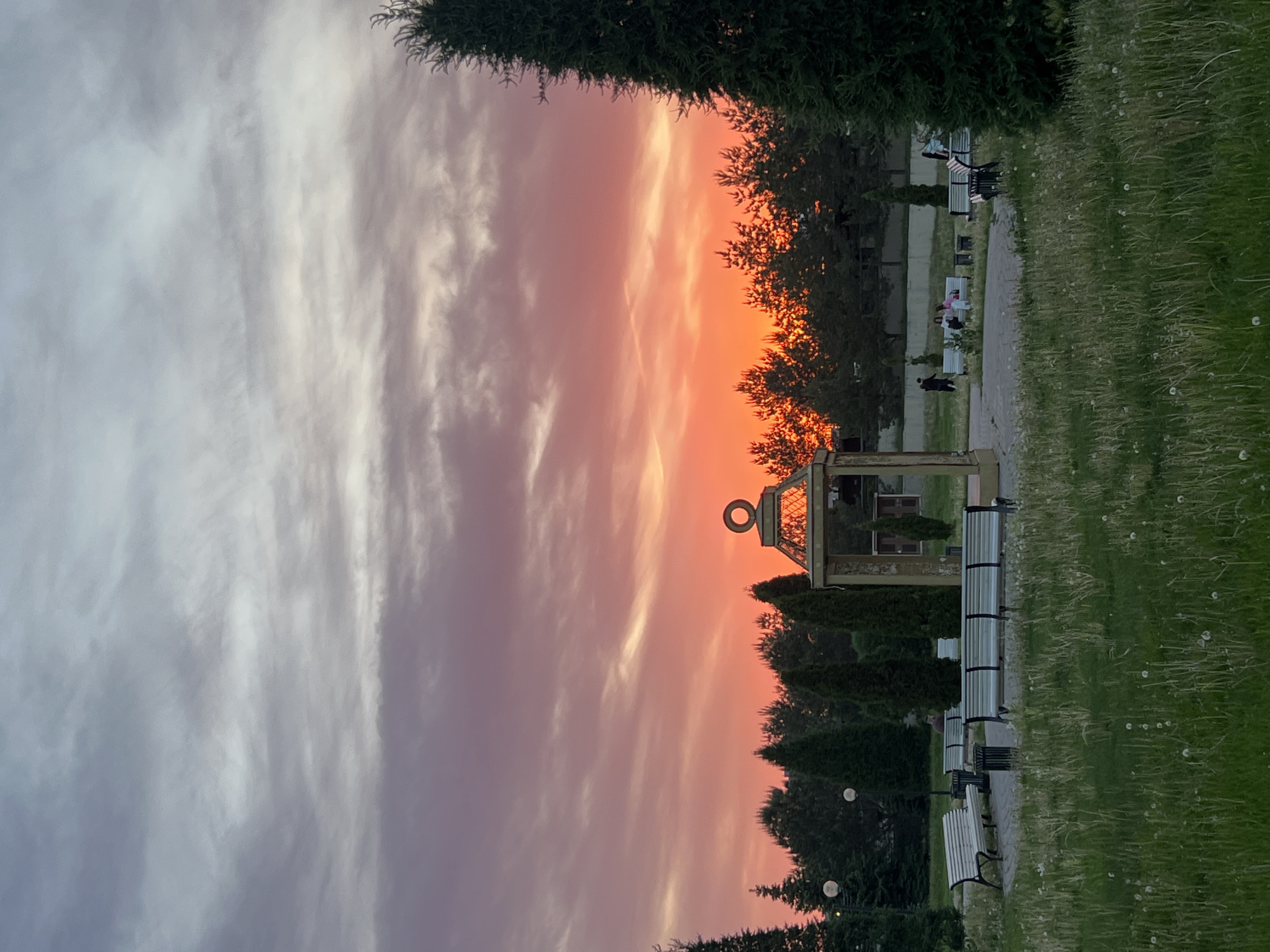 Twilight scenes documented across multiple Kazan locations during sunset