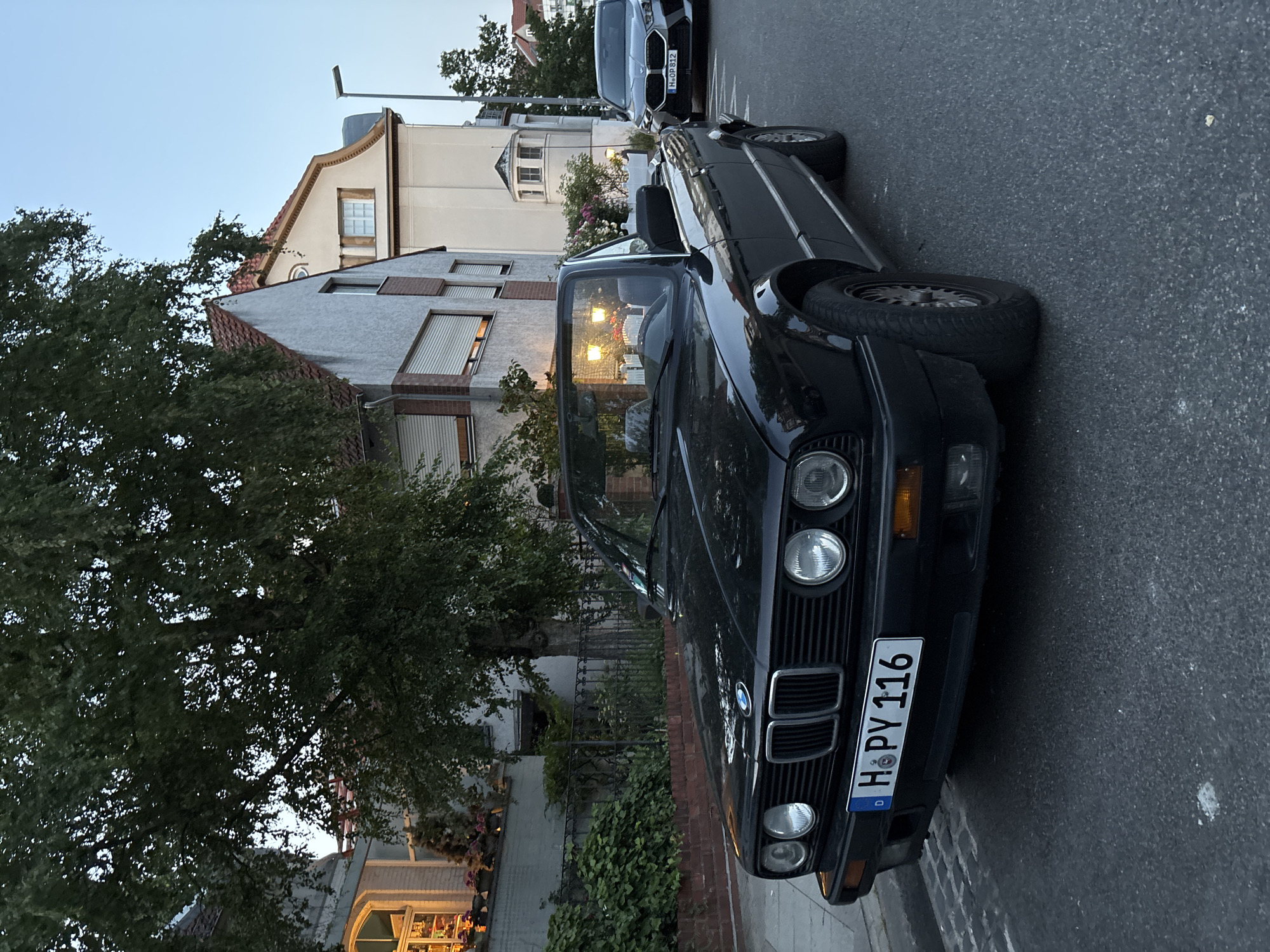 Evening street scene in a Hanover residential neighborhood