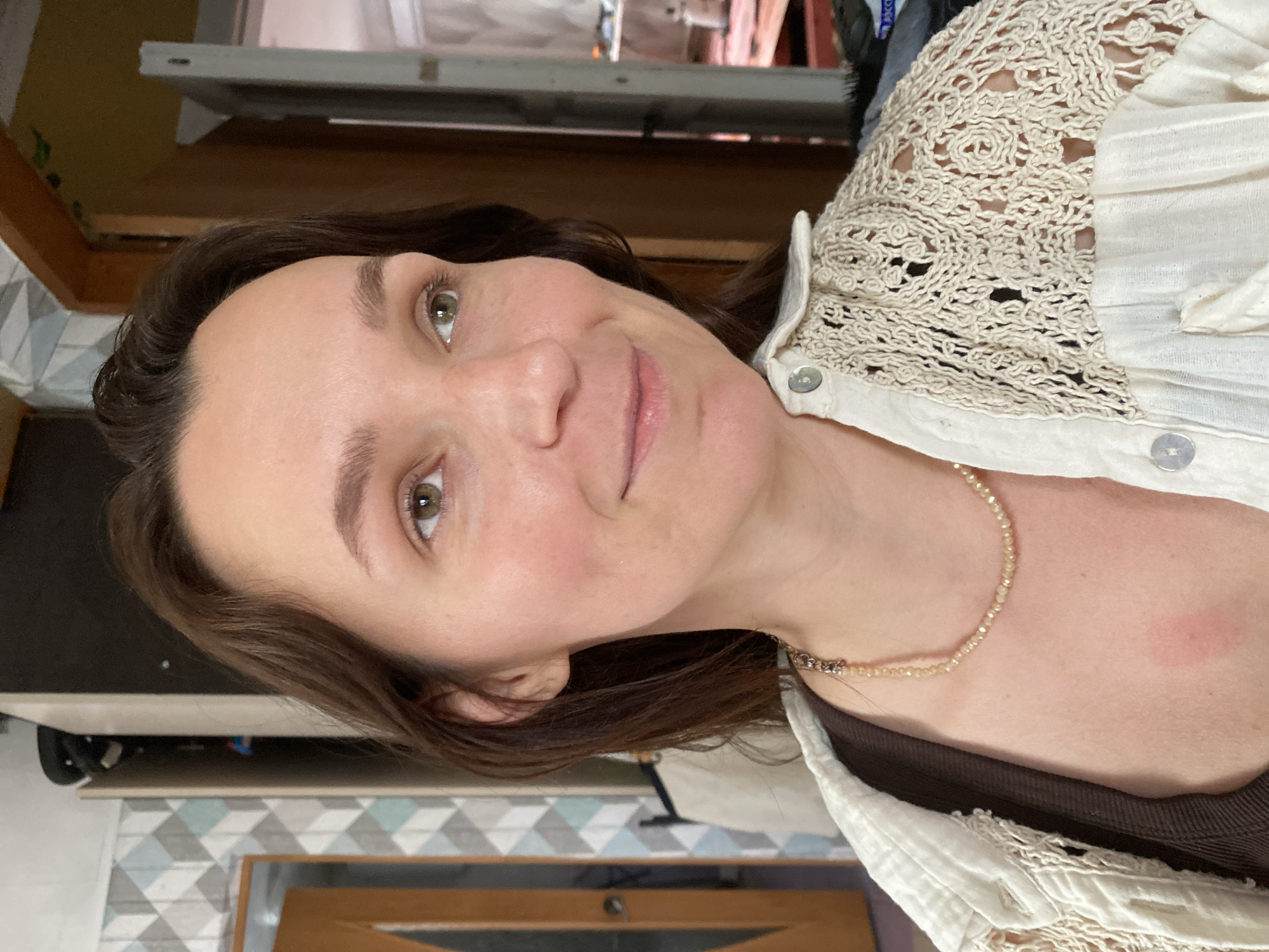 Krasnodar afternoon: selfies and a floor mid-renovation