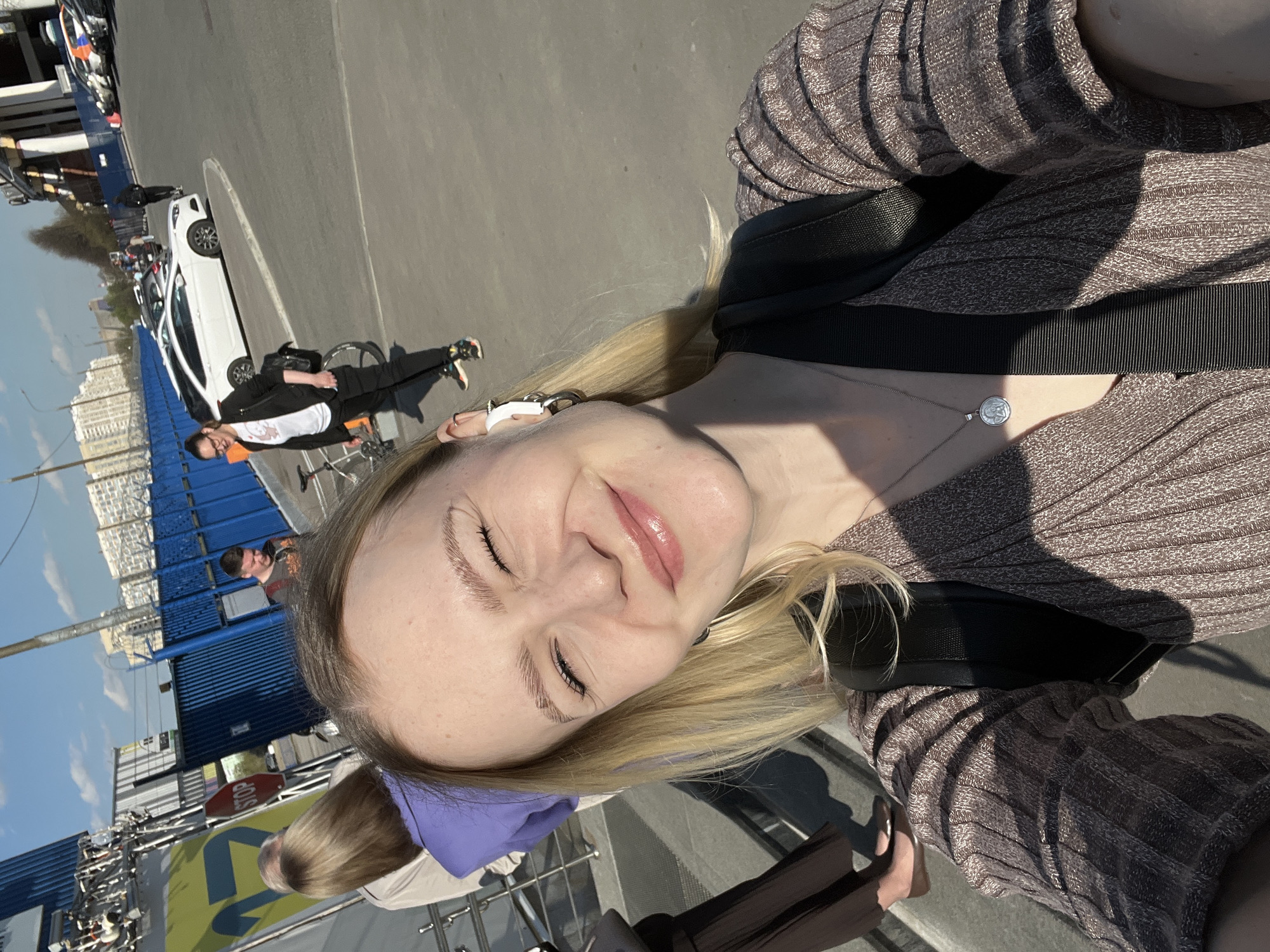 Woman's daily routine documented across Khimki, Russia