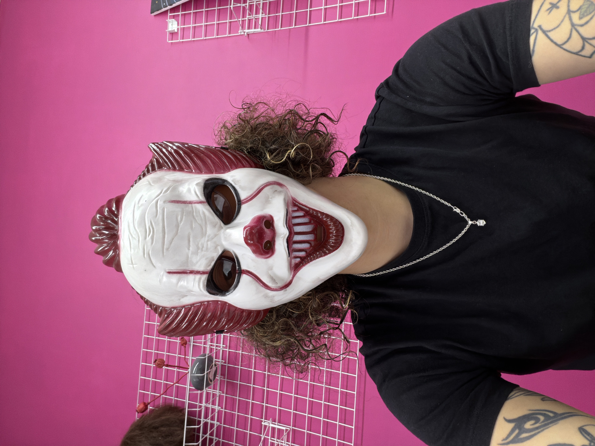 Morning scenes with clown mask, dog, documents captured in Kyiv