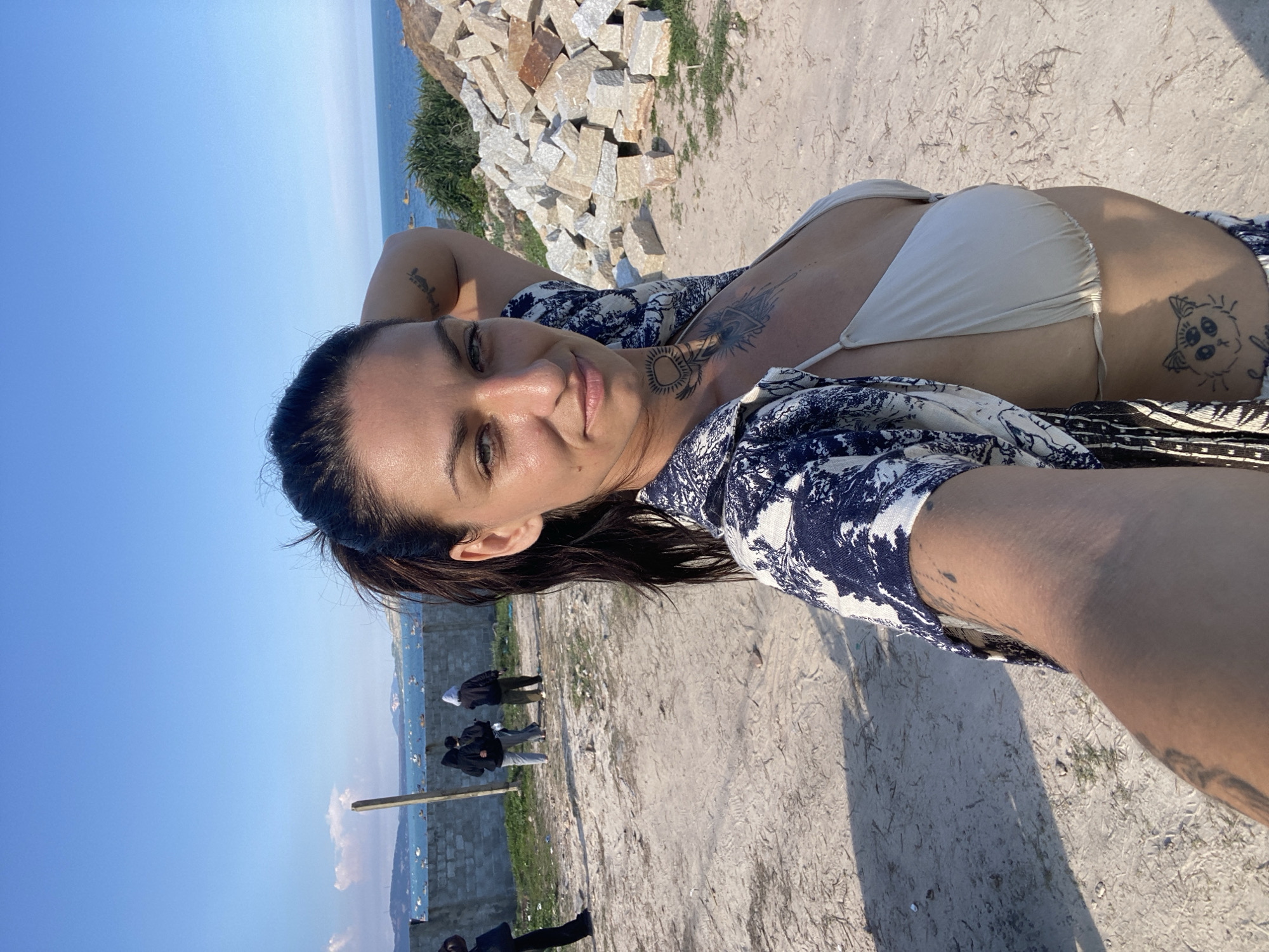 Tourist activity captured along Mui Ne coastline during morning hours