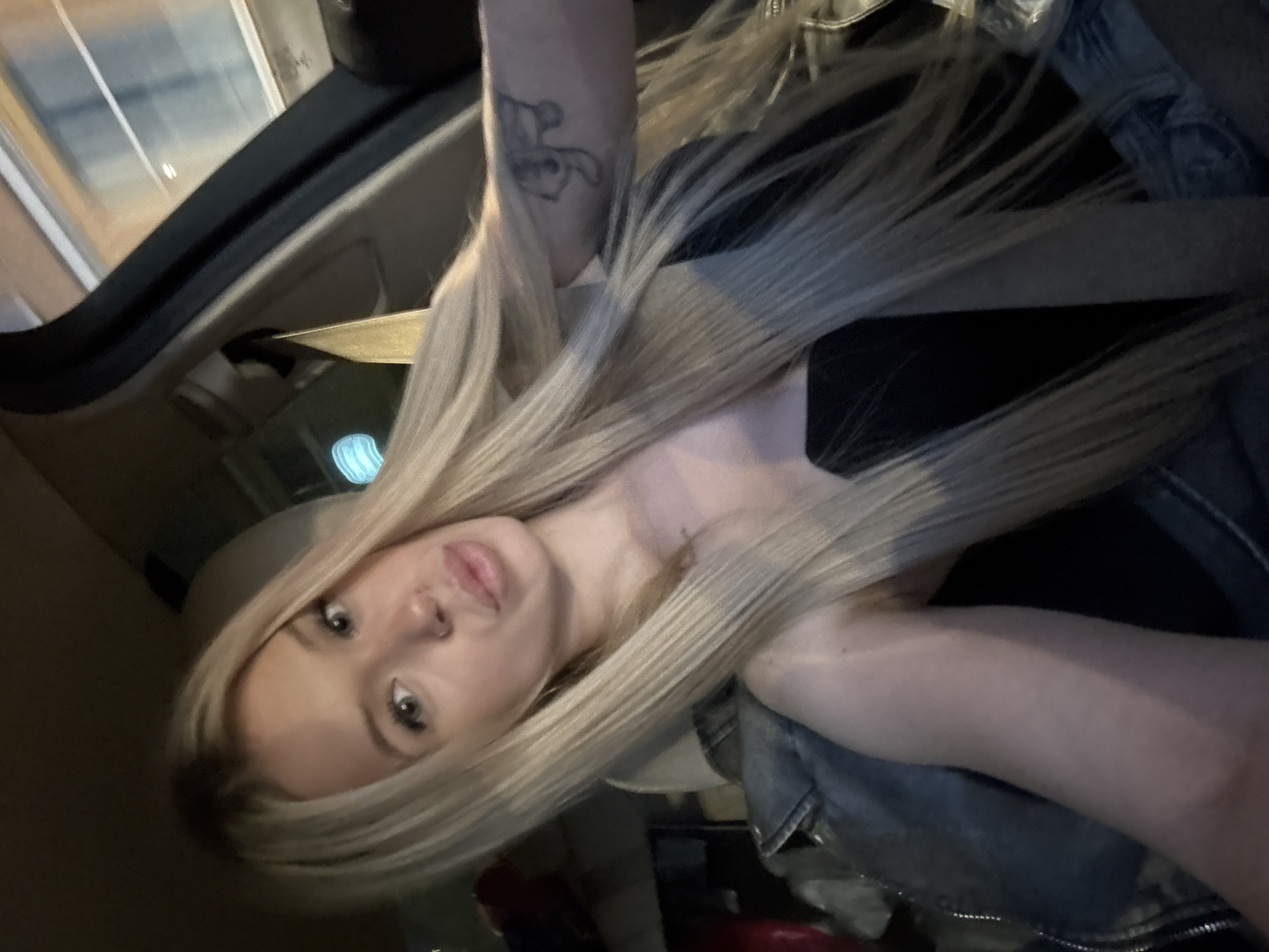 Casual late-night selfies in a parked car, Saint Petersburg