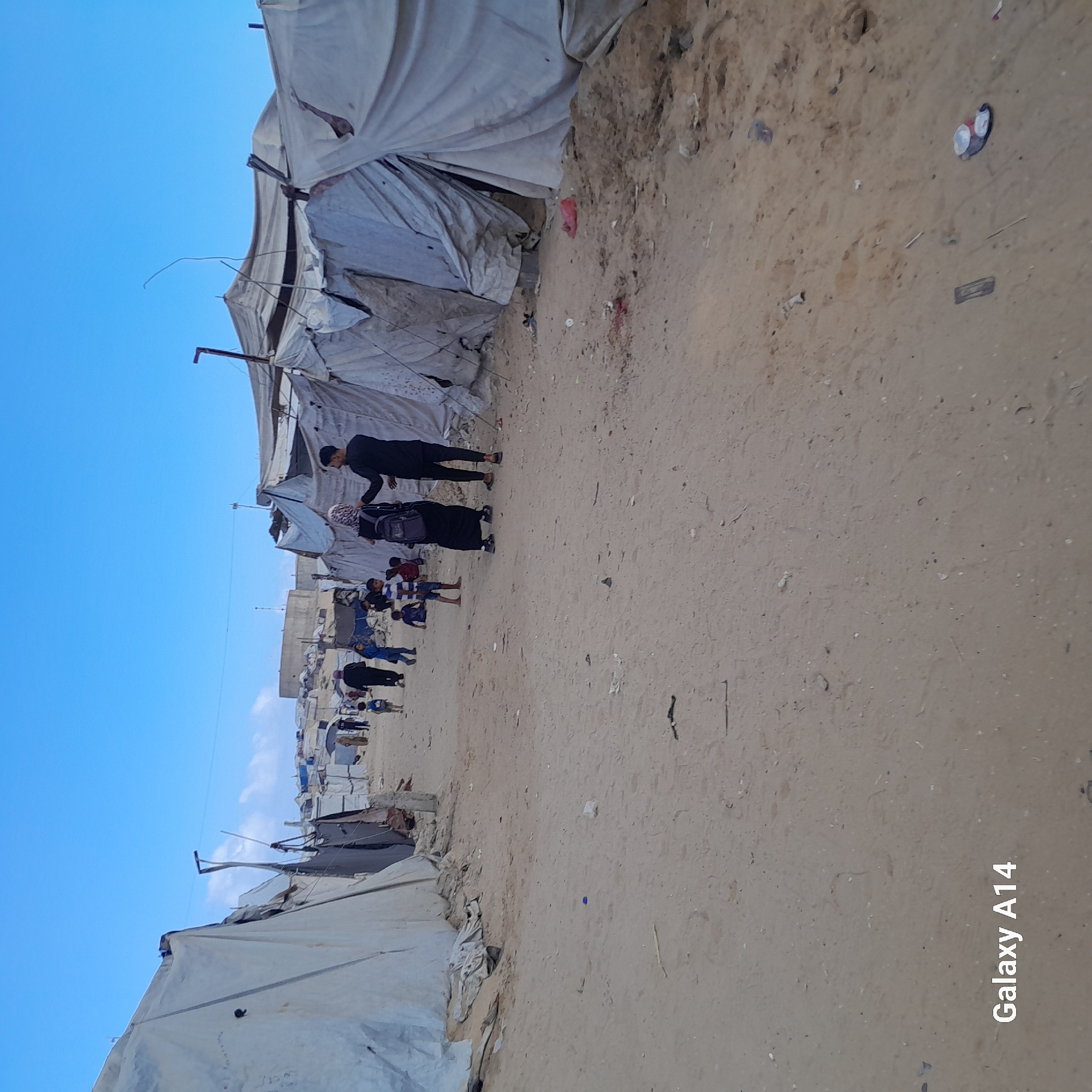 Refugee camp conditions in Khan Yunis, Palestinian Territories