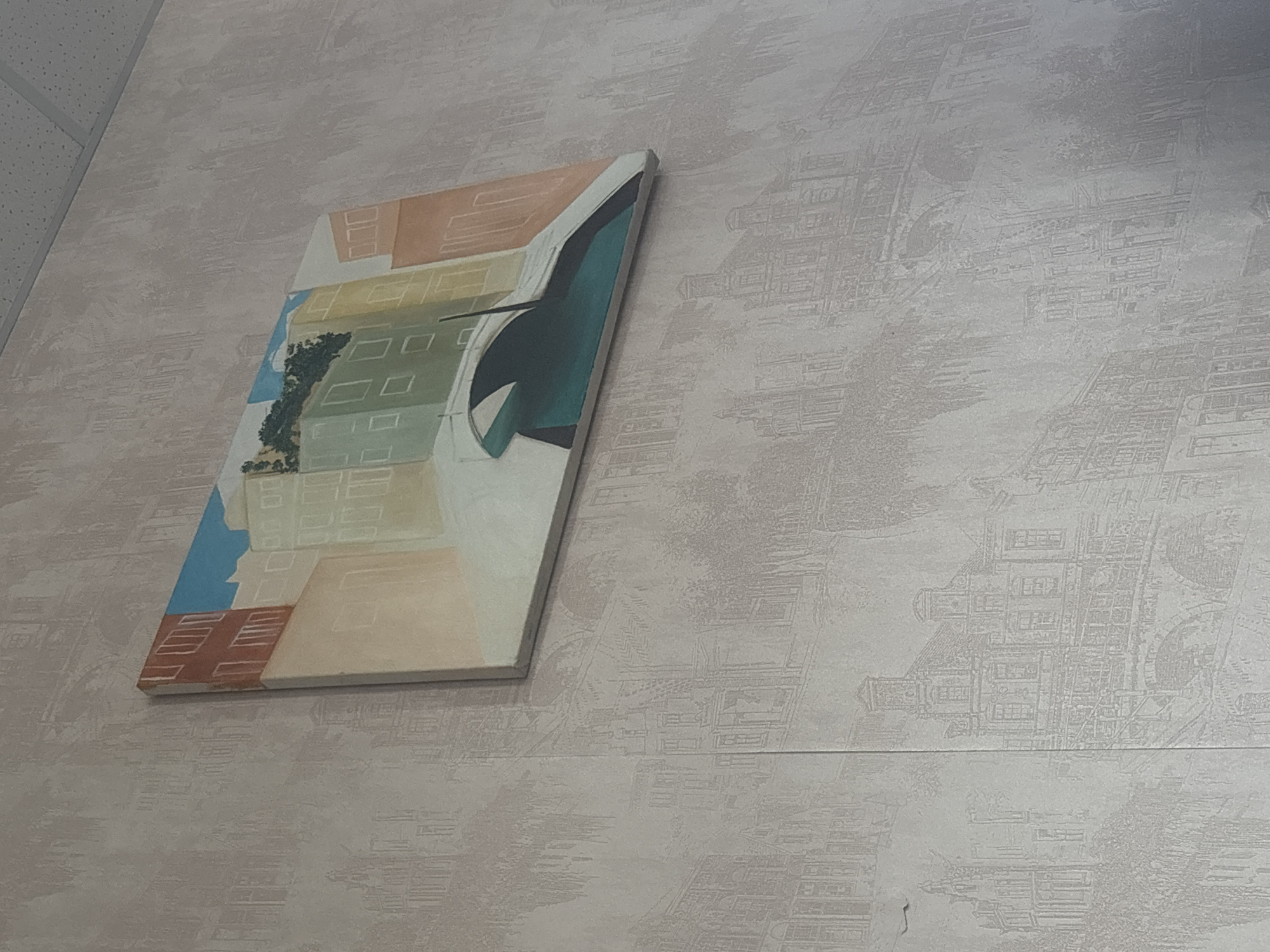 Television drama and canal art in Saint Petersburg apartment