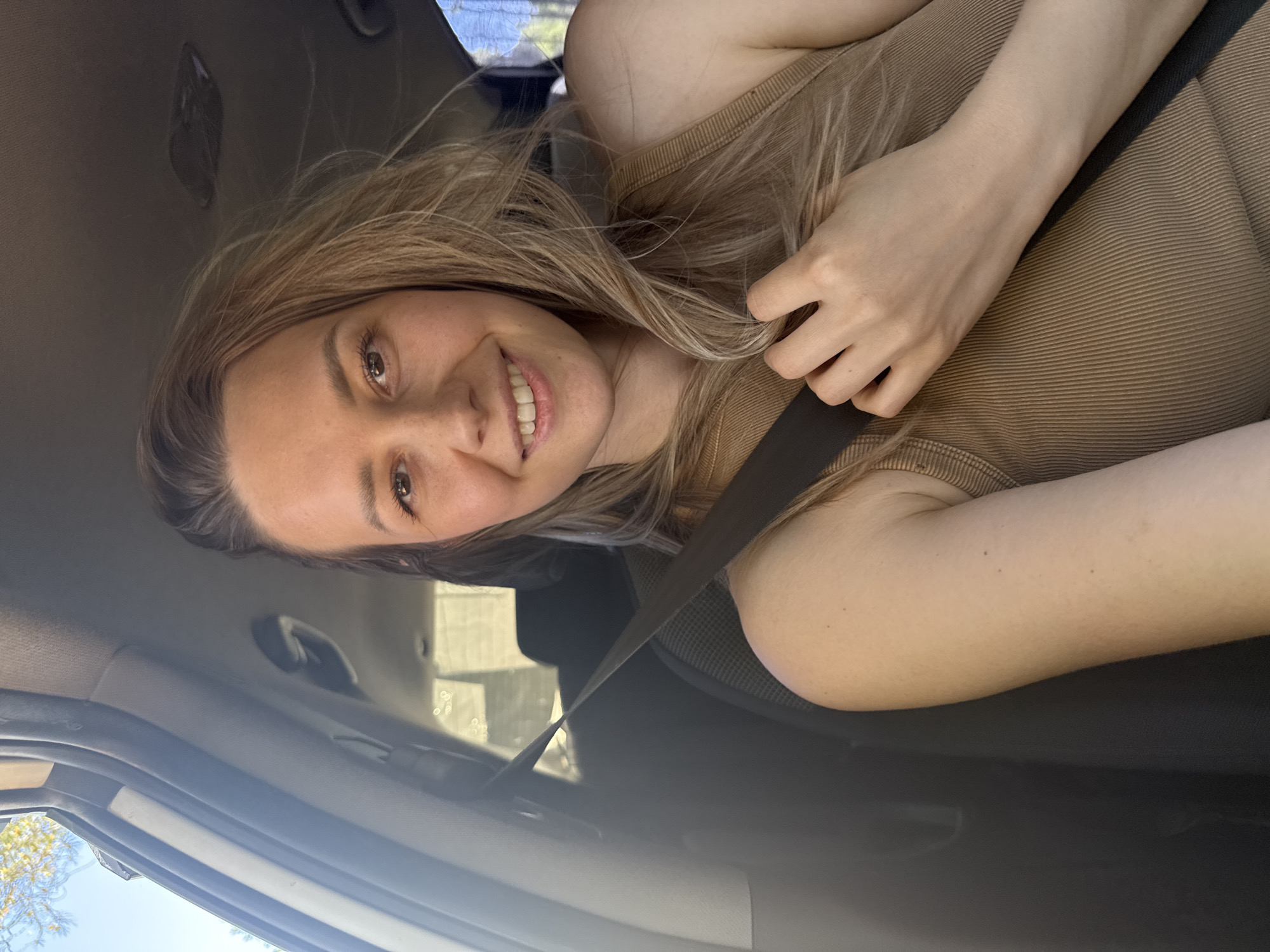 Morning scenes captured in Chaikovsky: woman in car, man on beach