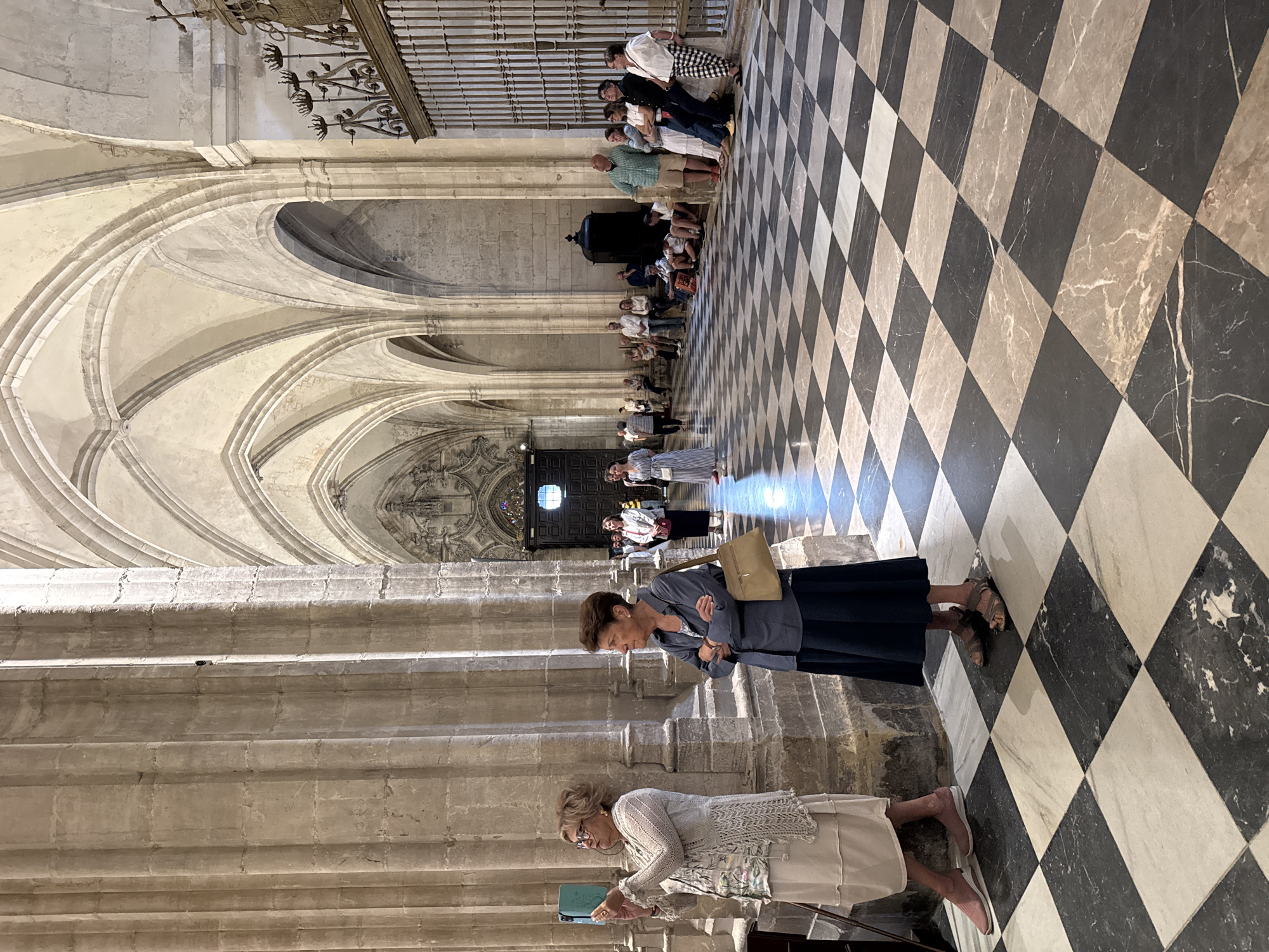 Robed ceremony inside Oviedo's ornate cathedral