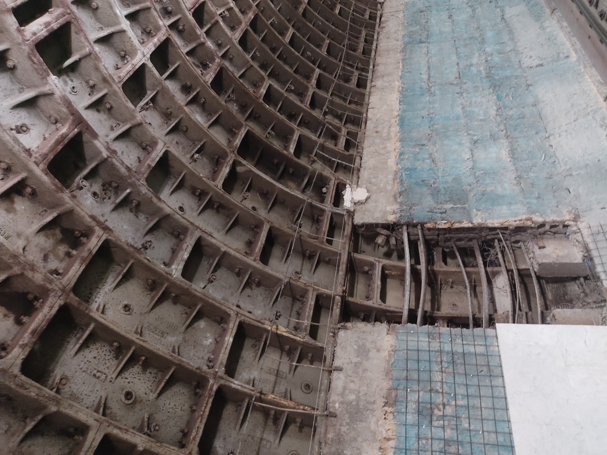 Urban infrastructure documentation captures subway construction and architectural details