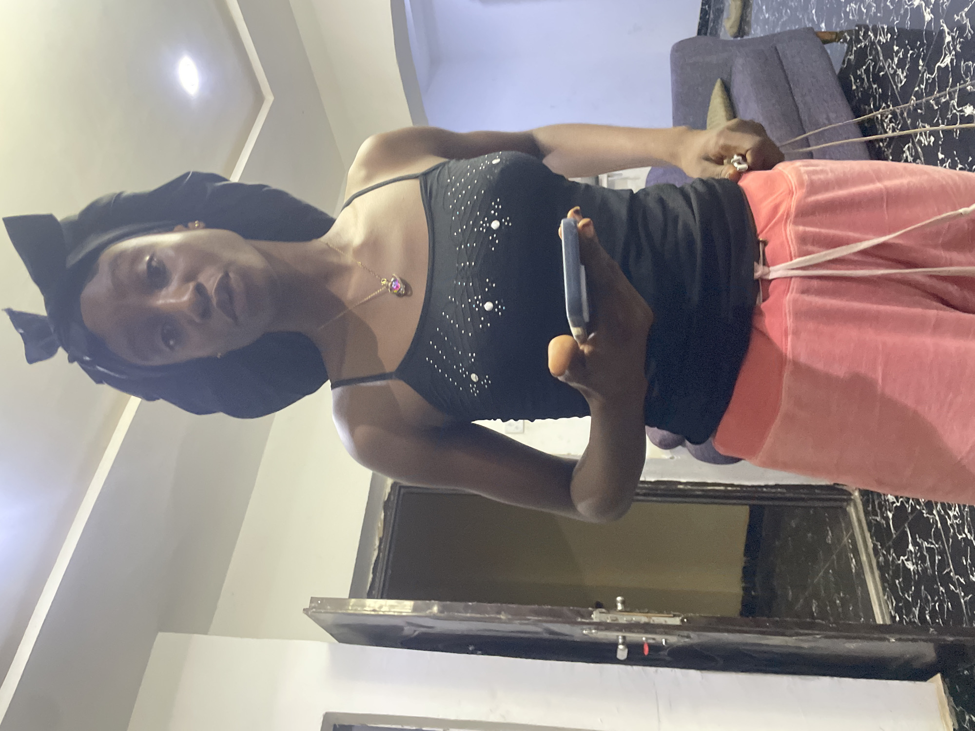 Late-night home hangout in an Abuja living room