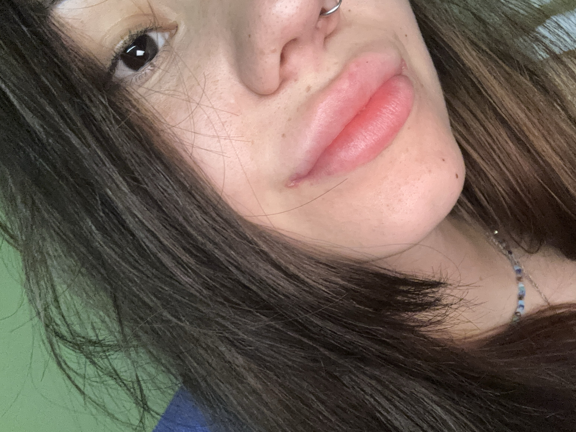 Young woman photographed in casual indoor selfie session, Sofia